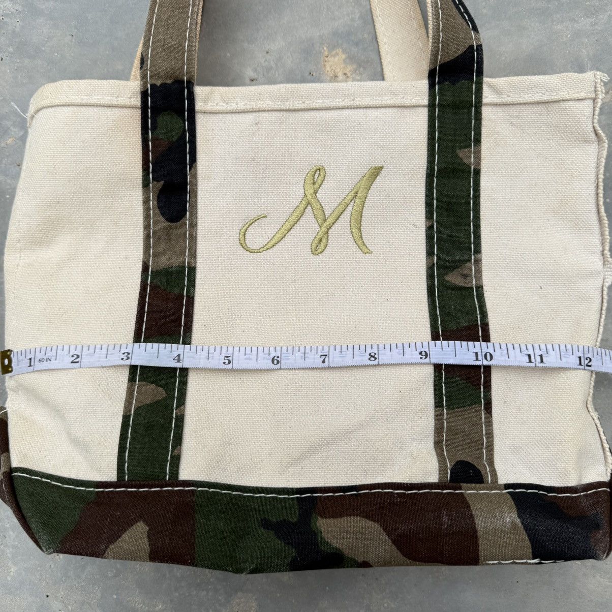 L.L. Bean Vintage LL Bean Boat And Tote Camo Small Totebag Size ONE SIZE - 10 Thumbnail