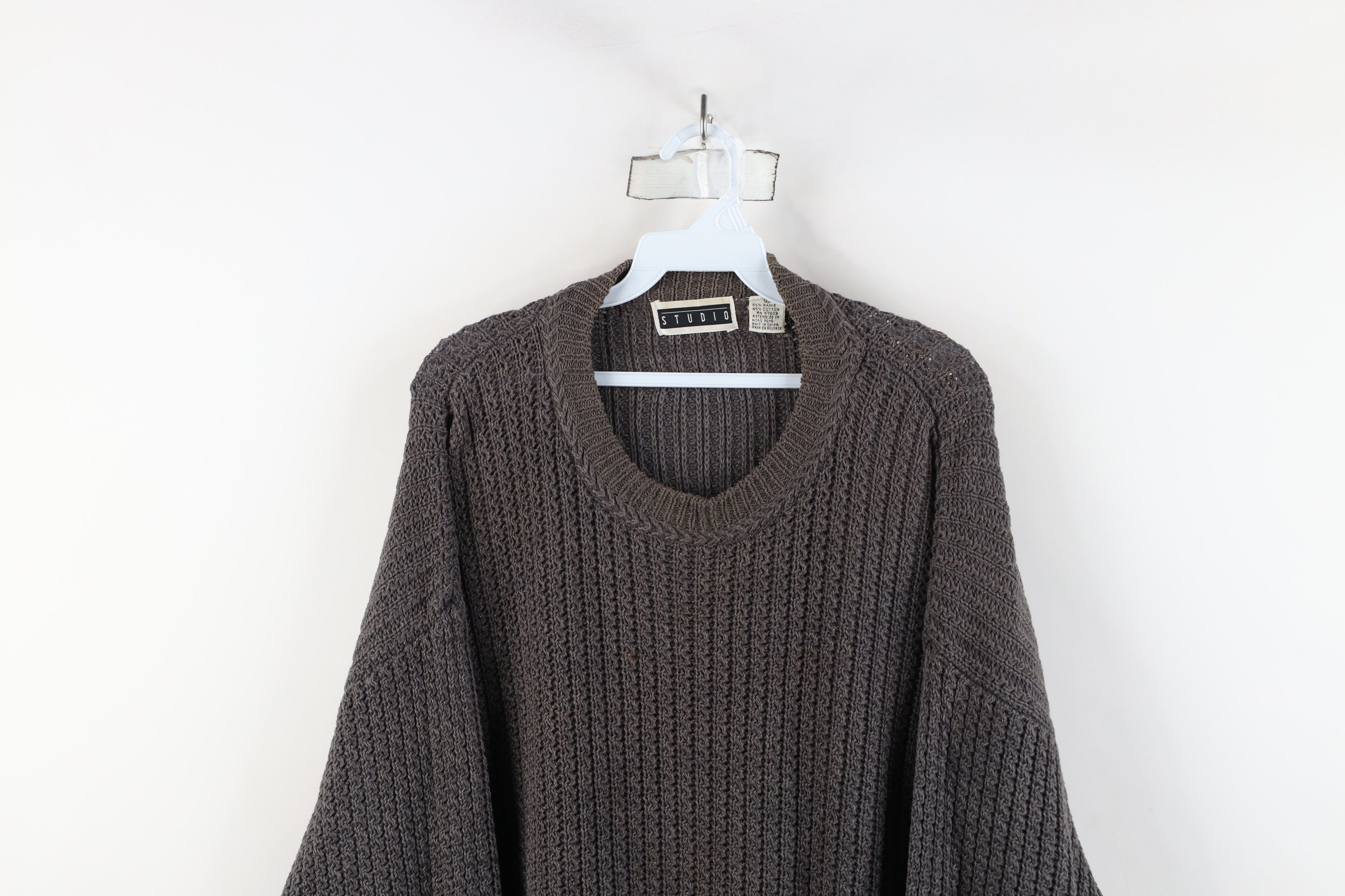Vintage Vintage 90s Streetwear Baggy Oversized Ribbed Knit Sweater Size US L / EU 52-54 / 3 - 2 Thumbnail