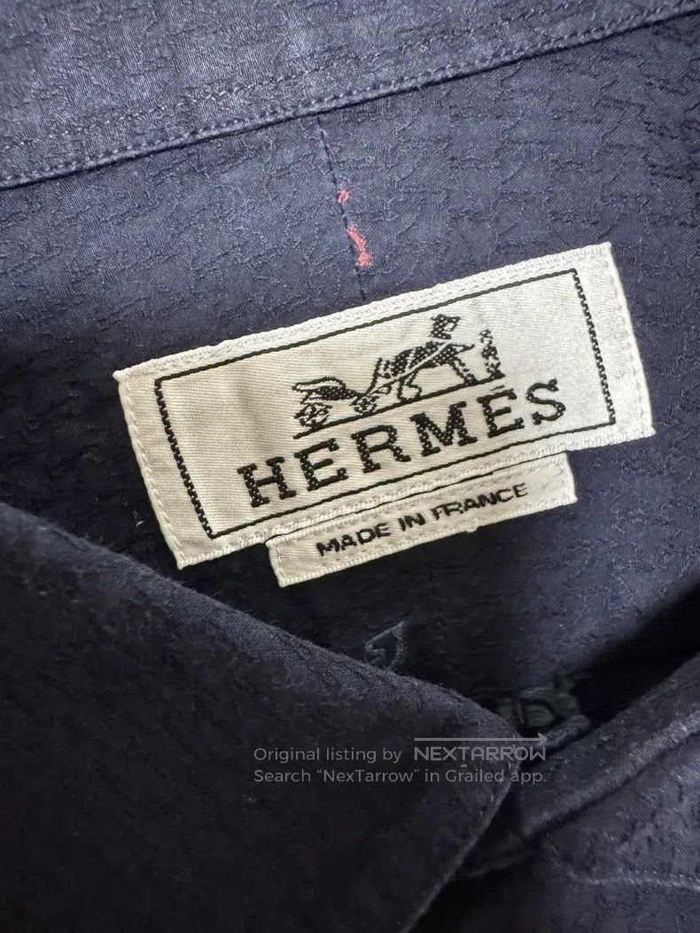 Hermes Hermes size 39 Embroidered jacquard shirt with raised patte Size US M / EU 48-50 / 2 - 7 Thumbnail