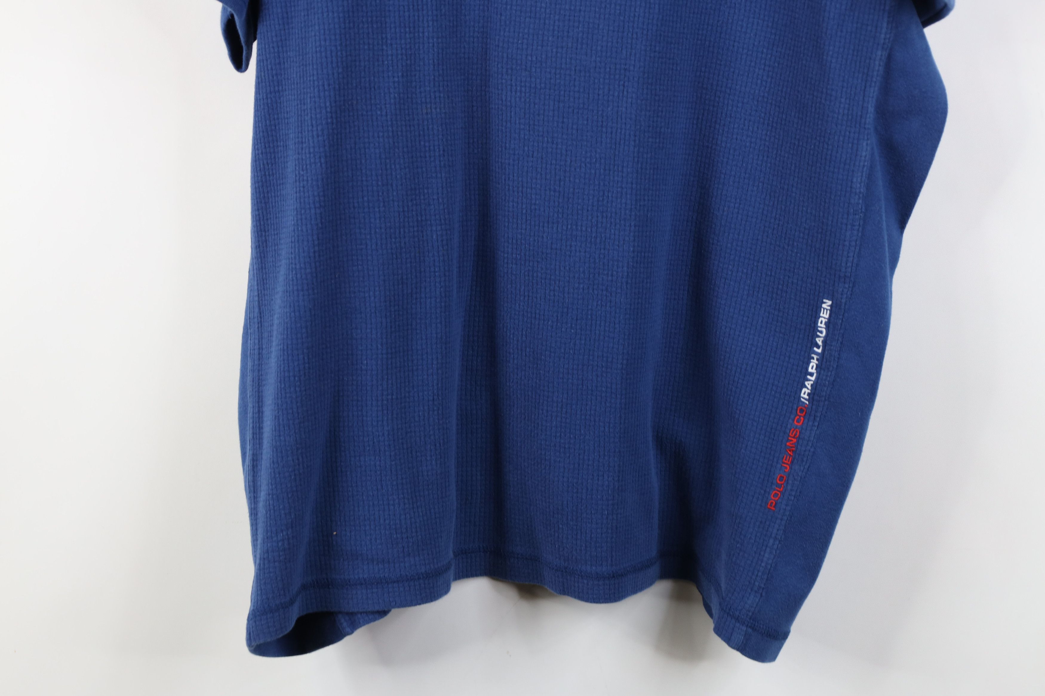 Ralph Lauren Vintage 90s Ralph Lauren Spell Thermal Waffle Knit T-Shirt Size US XL / EU 56 / 4 - 3 Thumbnail