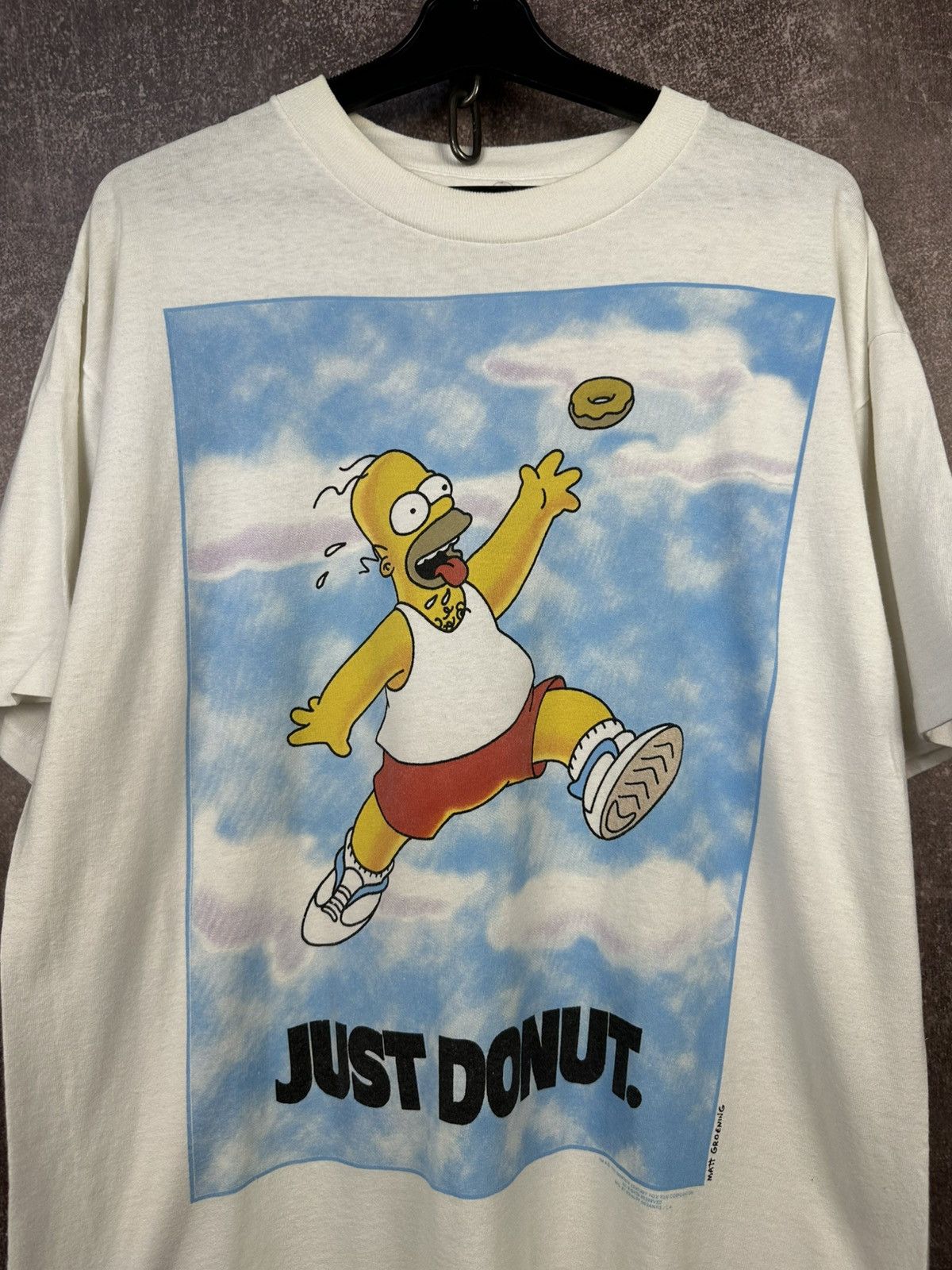 Vintage Vtg.1996s Homer Simpson - Just Donut (Nike) Size US L / EU 52-54 / 3 - 3 Thumbnail