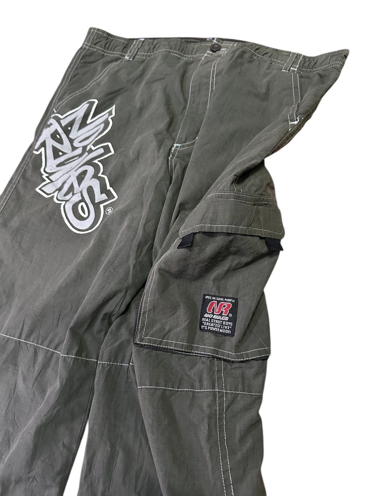 If Six Was Nine 💥No Rules💥 Skate Trouser Green Army 💥 Size US 32 / EU 48 - 3 Thumbnail