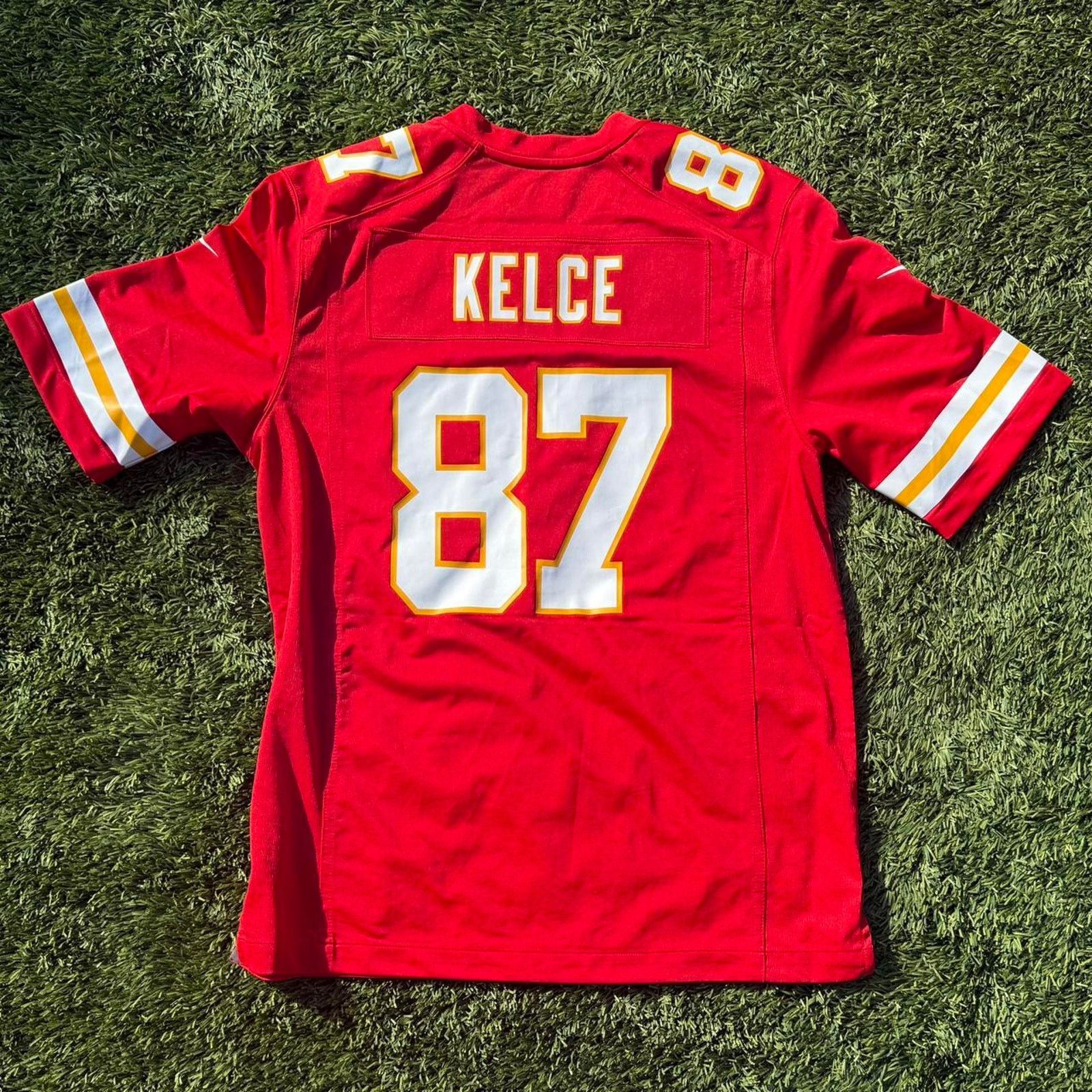 Travis Kelce 87 Super Bowl Jersey Kansas City Chiefs Size L