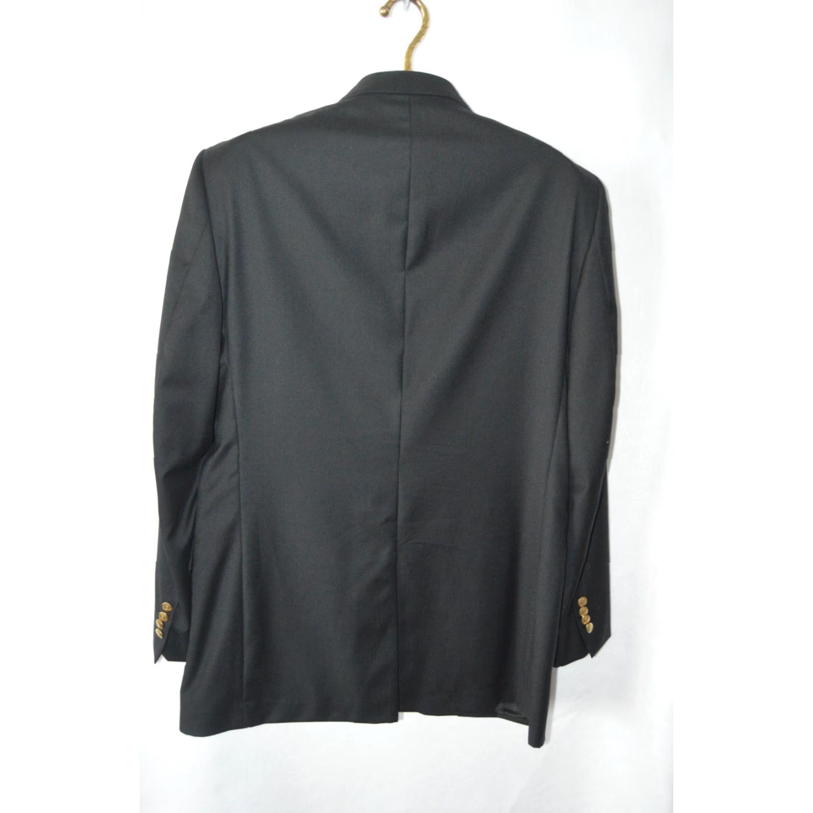 Jos. A. Bank Jos A Bank Blazer Sportscoat Men's 42L Black Wool Gold Buttons Size 42R - 2 Thumbnail