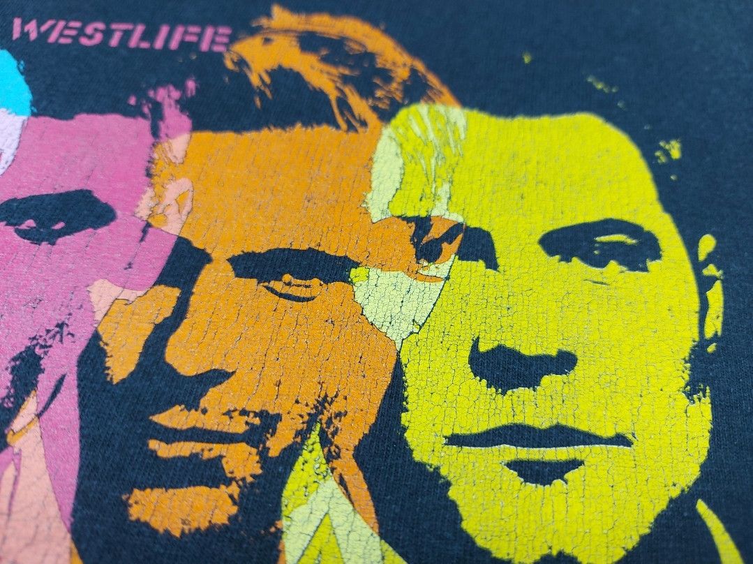 Band Tees × Vintage Vintage WestLife 2007 The Love Tour Bluenet Double-Sided TEE Size US S / EU 44-46 / 1 - 9 Thumbnail