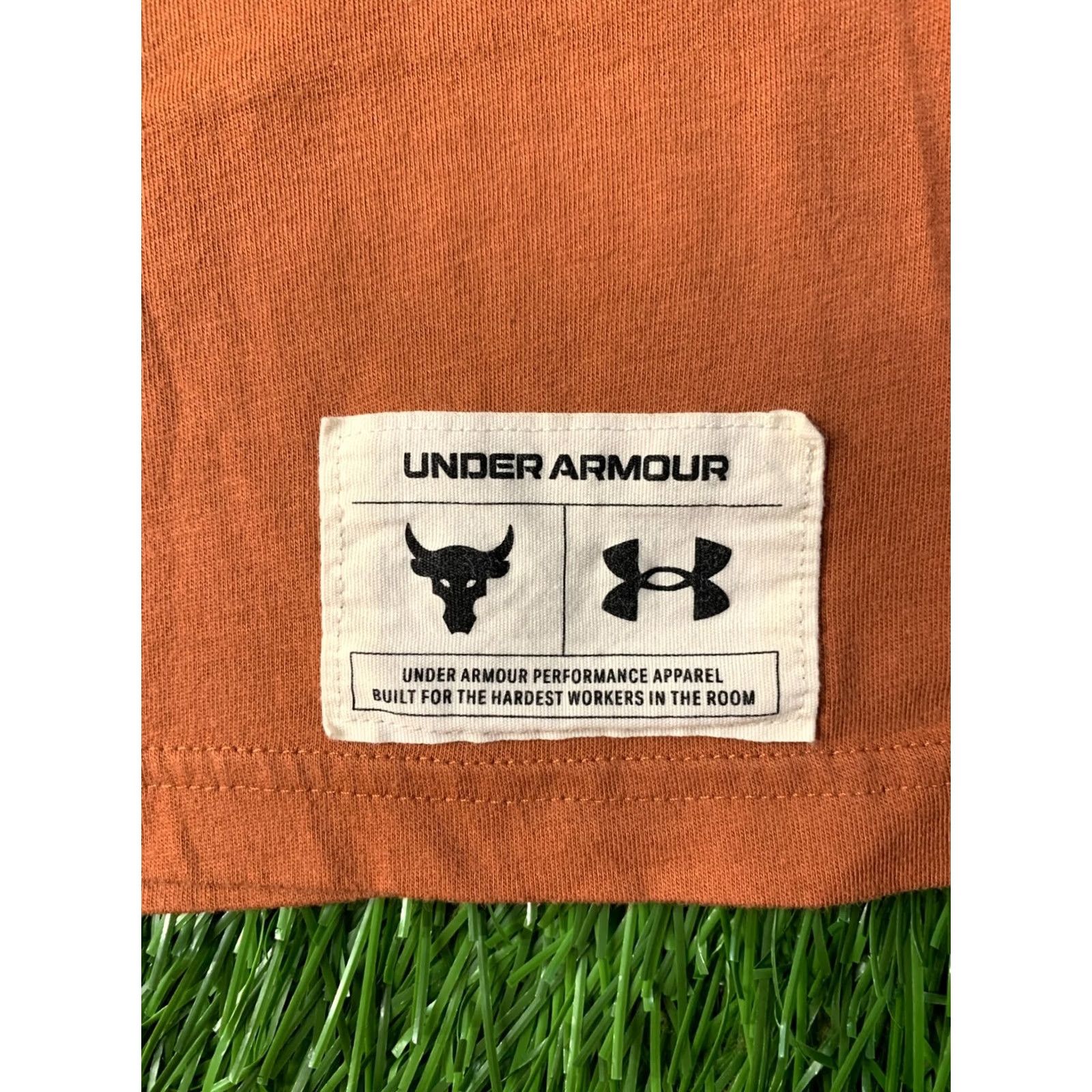 Under Armour UNDER ARMOUR x DWAYNE JOHNSON IRON PARADISE T-SHIRT MEN XL Brown Jersey Crew Neck 2022 Sports Size US XL / EU 56 / 4 - 5 Thumbnail