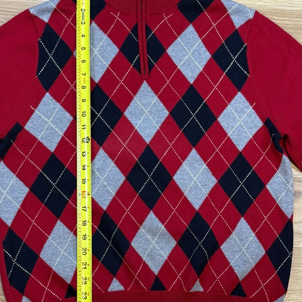 Brooks Brothers Brooks Brothers Men’s L Argyle 1/4 Zip Sweater Size US L / EU 52-54 / 3 - 6 Thumbnail