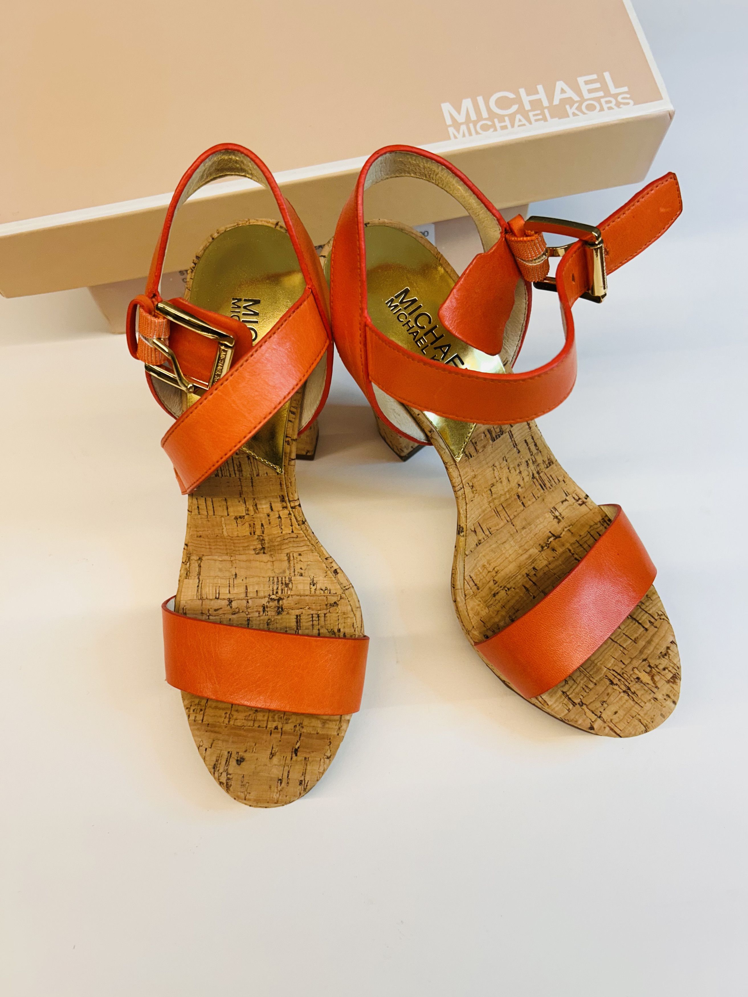 Michael Kors London Sandal (Mandarin) Size US 6 / IT 36 - 3 Thumbnail