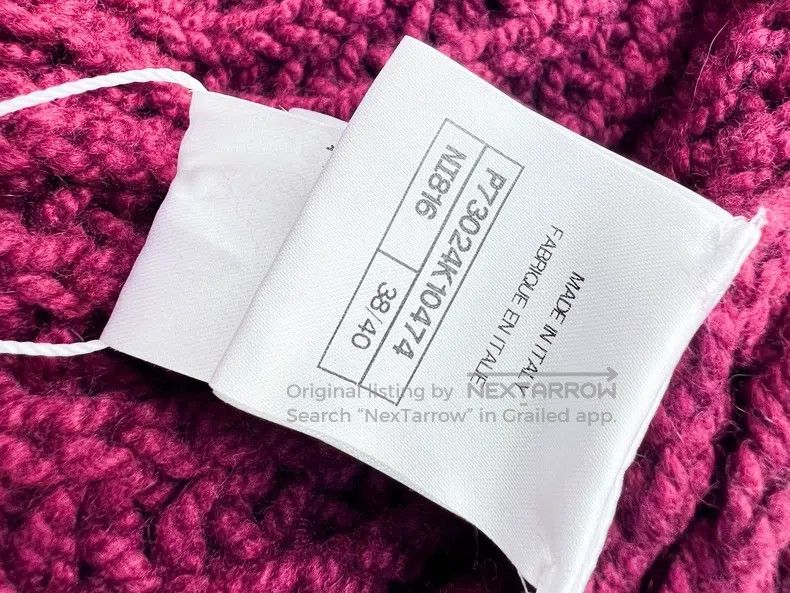 Chanel Chanel 22A Burgundy Pink Knitted Four-Pocket Cardigan coat Size XS / US 0-2 / IT 36-38 - 5 Thumbnail
