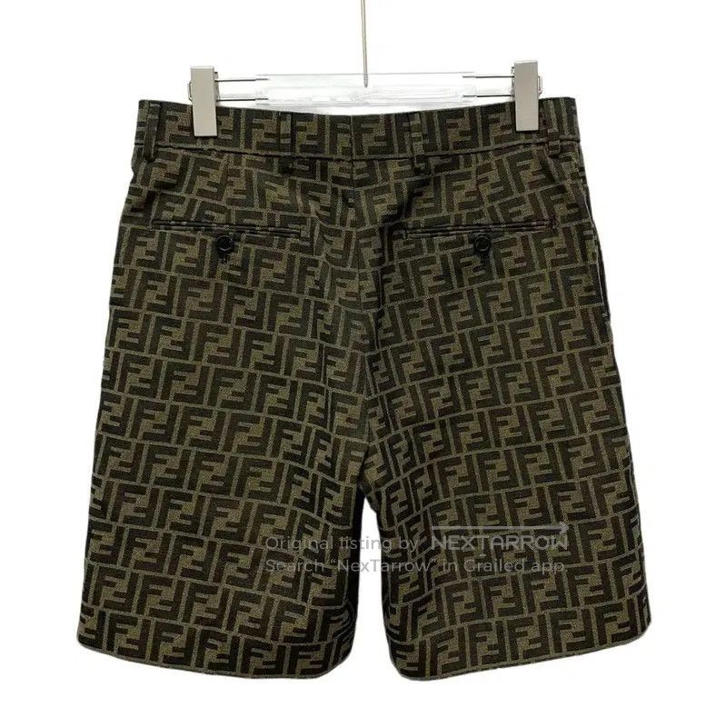 Fendi Fendi Brown Polyester Men's Shorts . Size US 27 - 2 Thumbnail