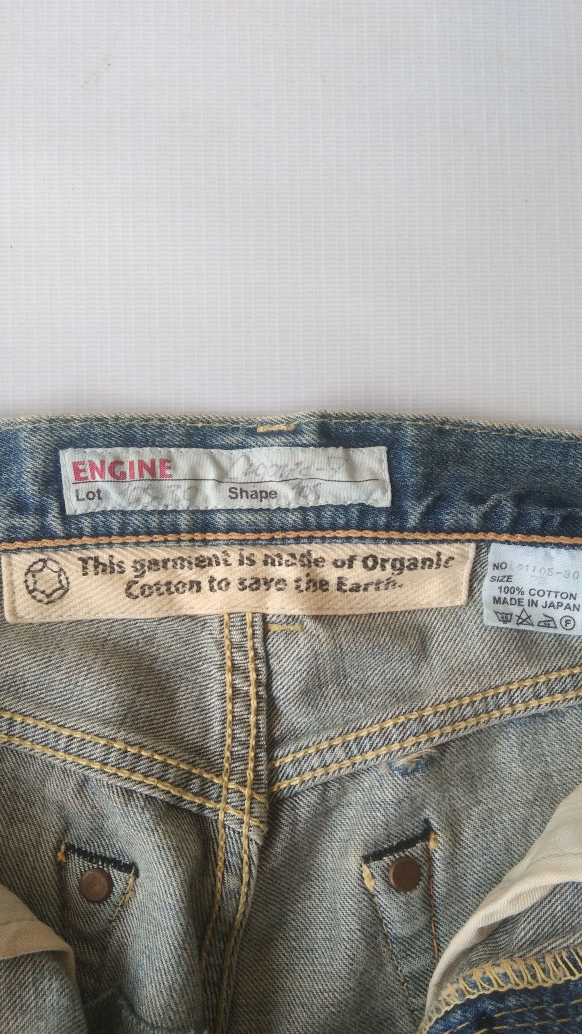 Japanese Brand Distress jeans Engine label selved Size US 28 / EU 44 - 6 Thumbnail