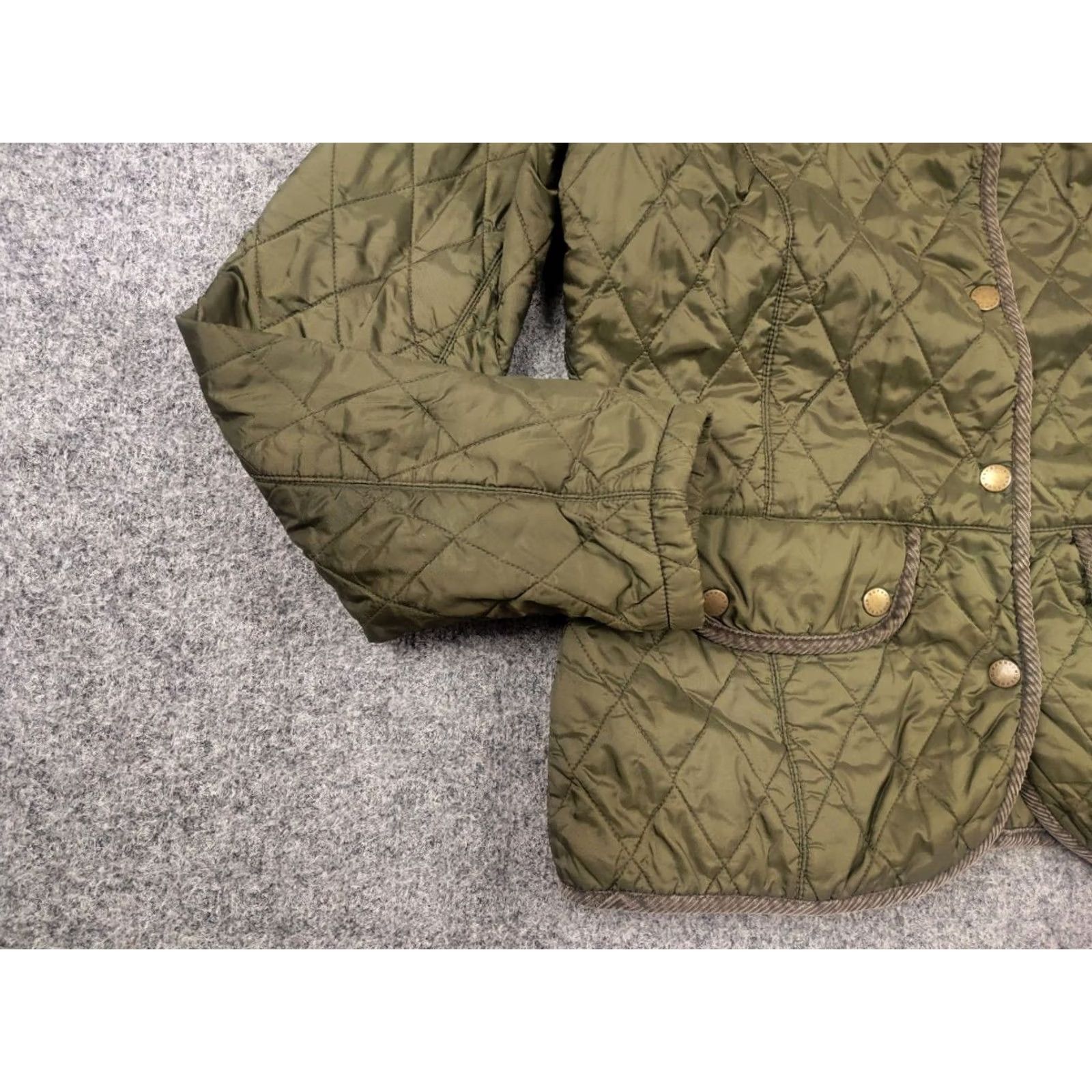 Barbour VINTAGE Barbour England Design Classic Green Jacket Women XS? No, Size 10 Size L / US 10 / IT 46 - 5 Thumbnail
