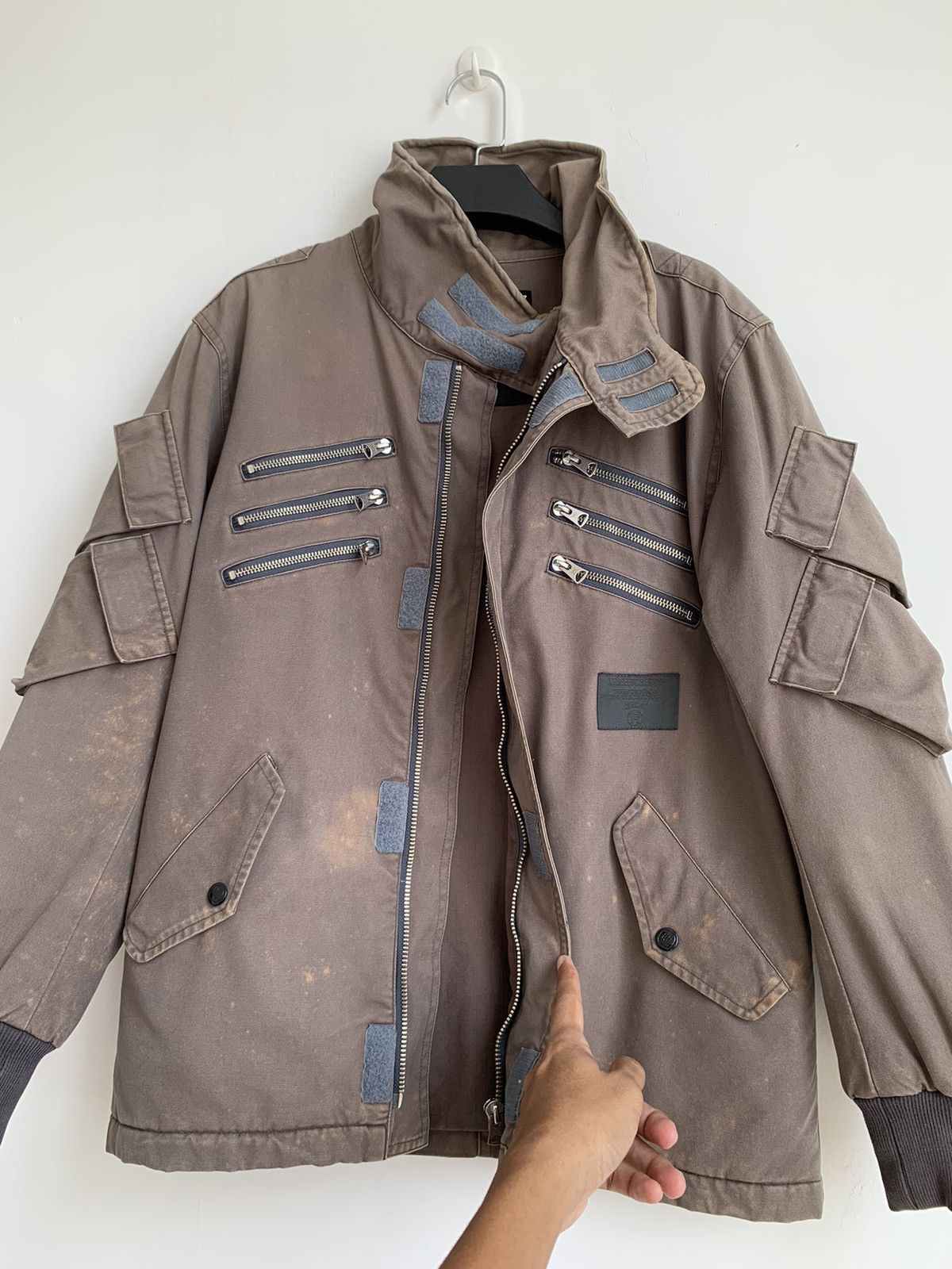 Neighborhood Neighborhood Punk Zipper Biker Distressed Jacket Size US S / EU 44-46 / 1 - 10 Thumbnail