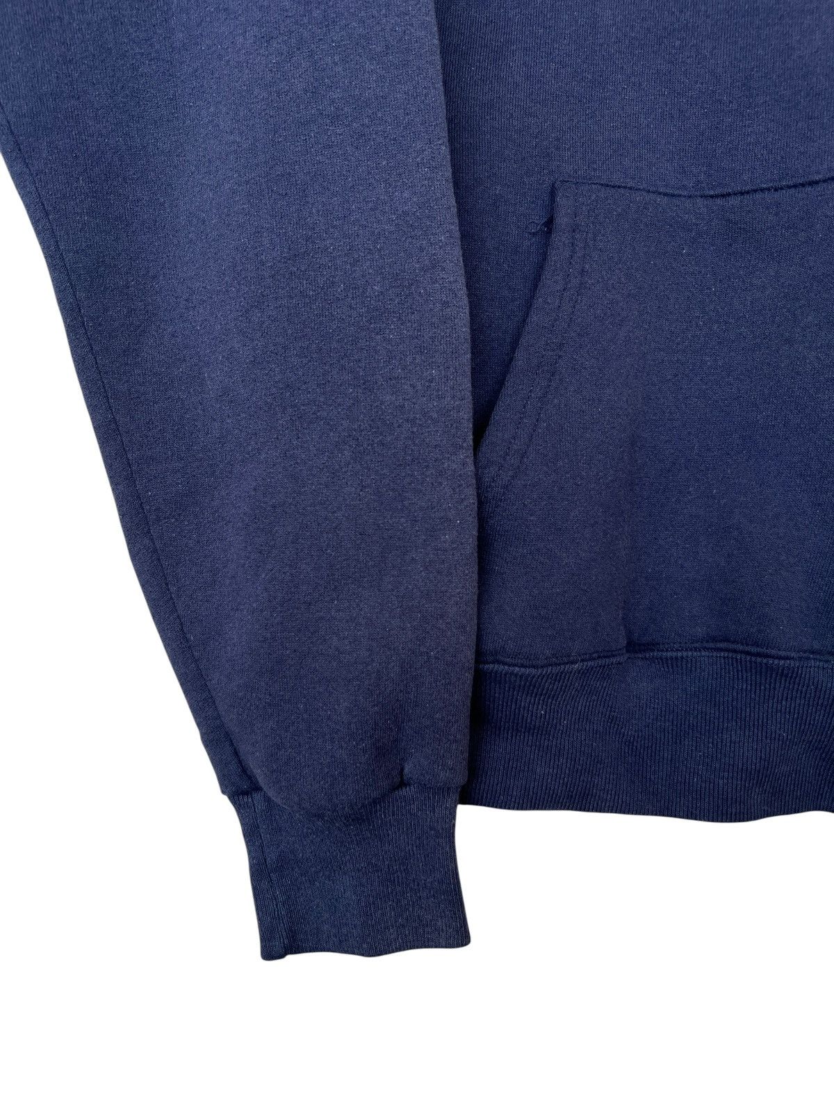 Vintage Vintage 90s Jerzees Navy Blue Sunfaded Hoodie Made In Usa Size US S / EU 44-46 / 1 - 2 Thumbnail