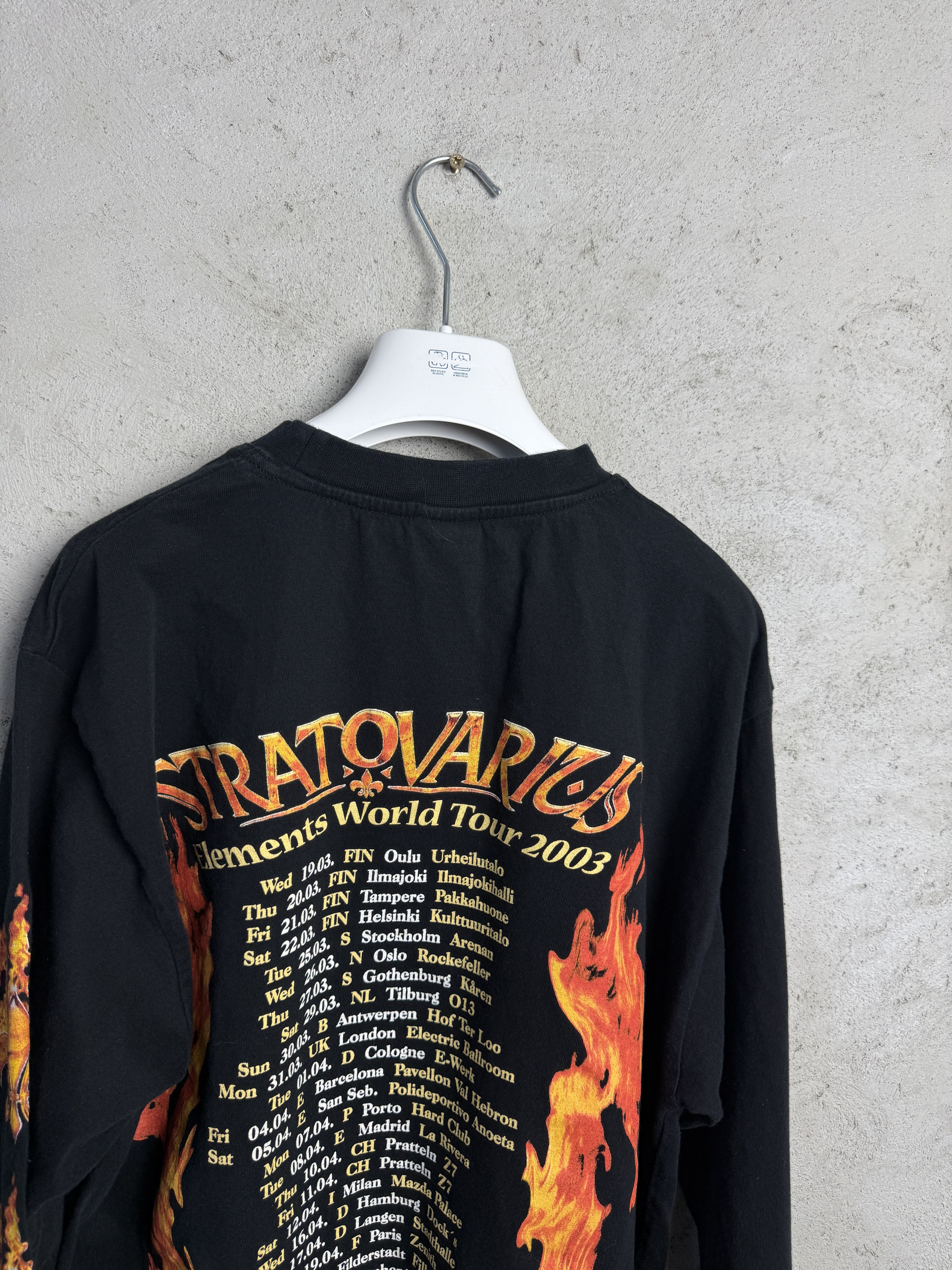 Vintage Vintage Stratovarius 2003 tour long sleeve t-shirt rock band Size US XL / EU 56 / 4 - 7 Thumbnail