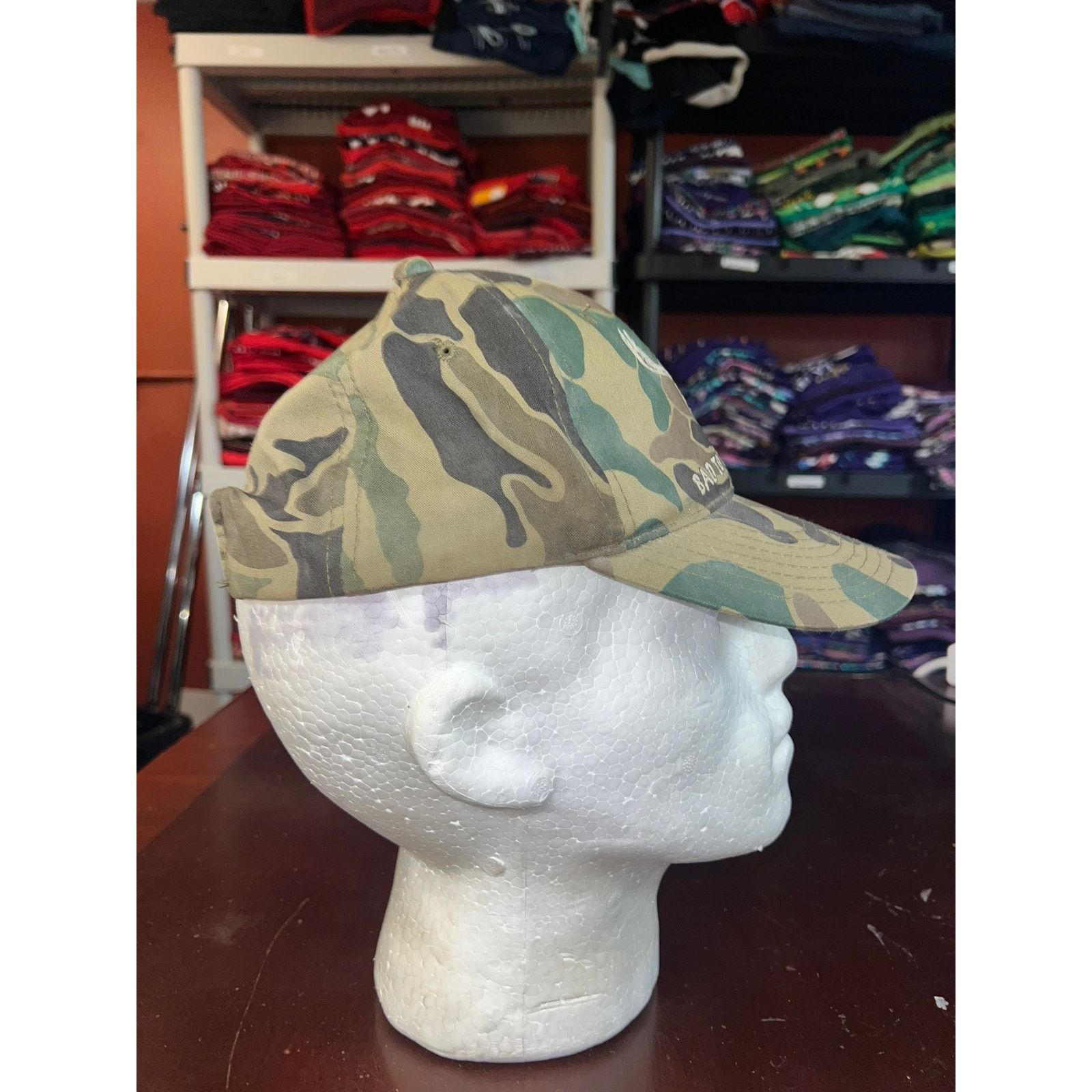 Vintage Vintage Bad To The Bone Hat Camo Green Cap Snapback VTG OS Size ONE SIZE - 7 Thumbnail