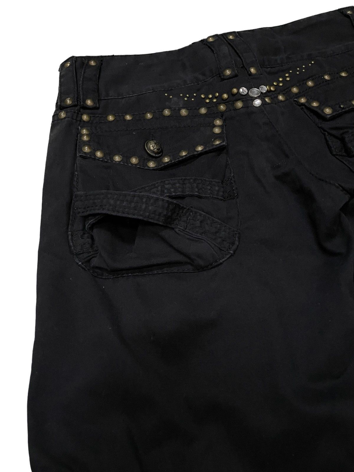 Japanese Brand × Le Grande Bleu (L.G.B.) × MOUSSY Moussy Japan Heavy Studded Flared Dancer Cargo Pants Size US 28 / EU 44 - 13 Thumbnail