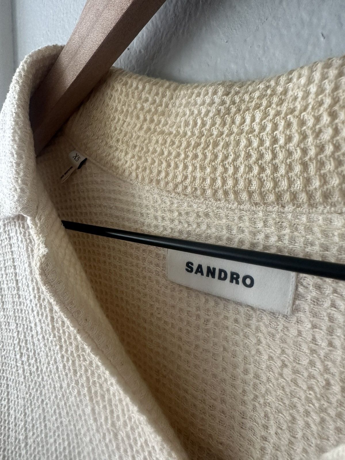 Sandro Sandro Textured Button Up Size US XS / EU 42 / 0 - 3 Thumbnail