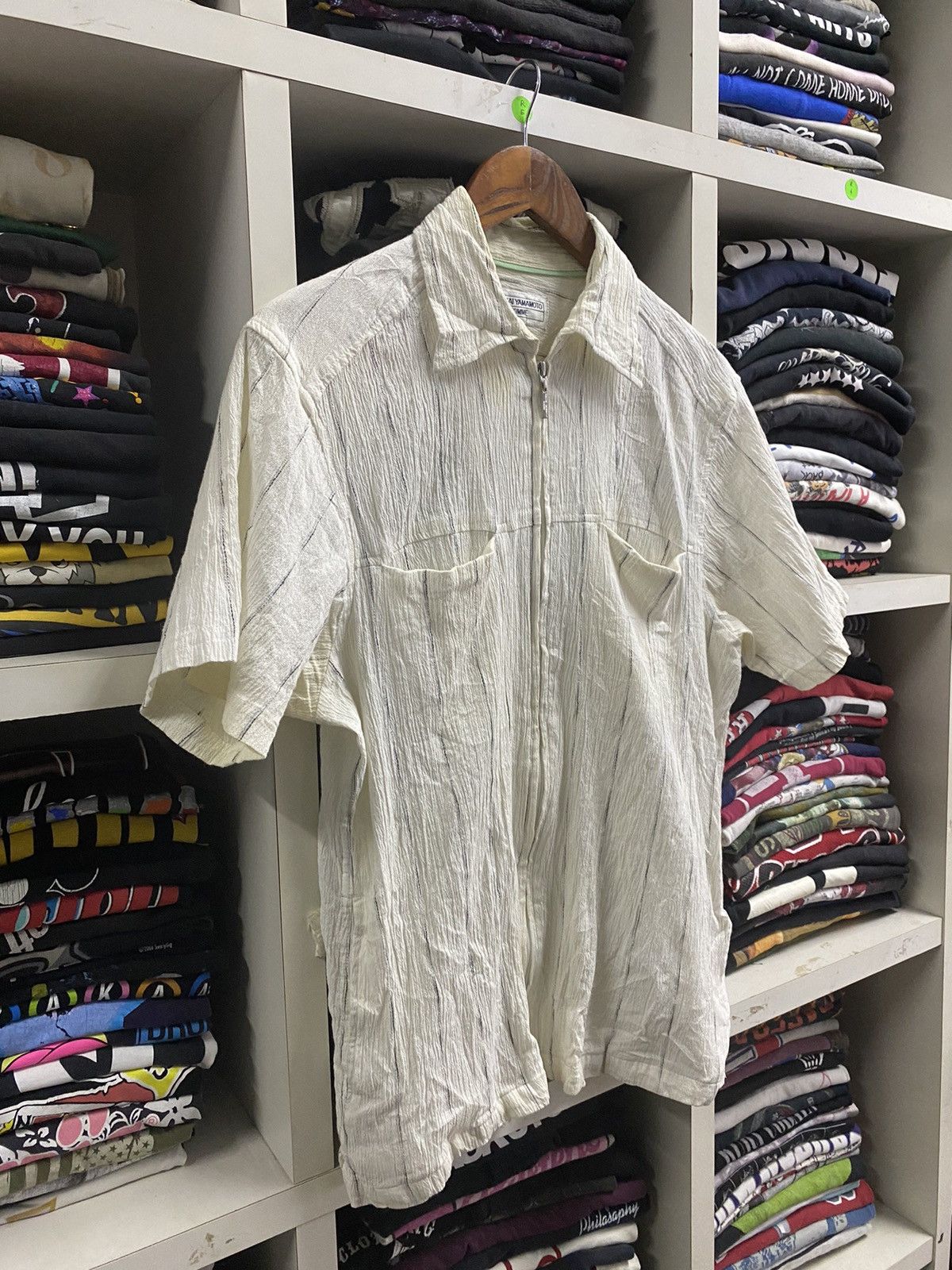 Designer × Kansai Yamamoto × Vintage Vintage Kansai Yamamoto Zipper Shirt Size US M / EU 48-50 / 2 - 4 Thumbnail