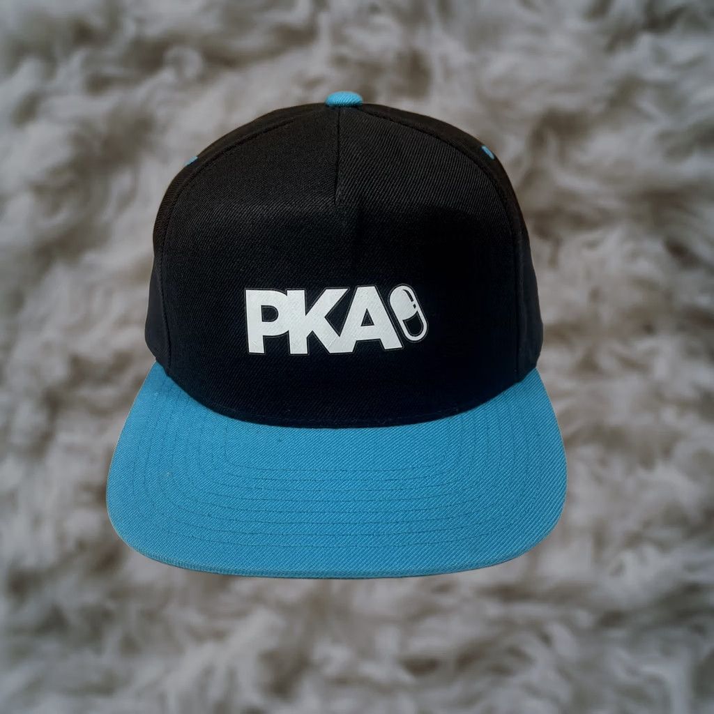 Vintage Yupoong PKA Adjustable Snapback Baseball Golf Hat Cap Black Blue Size ONE SIZE - 1 Thumbnail