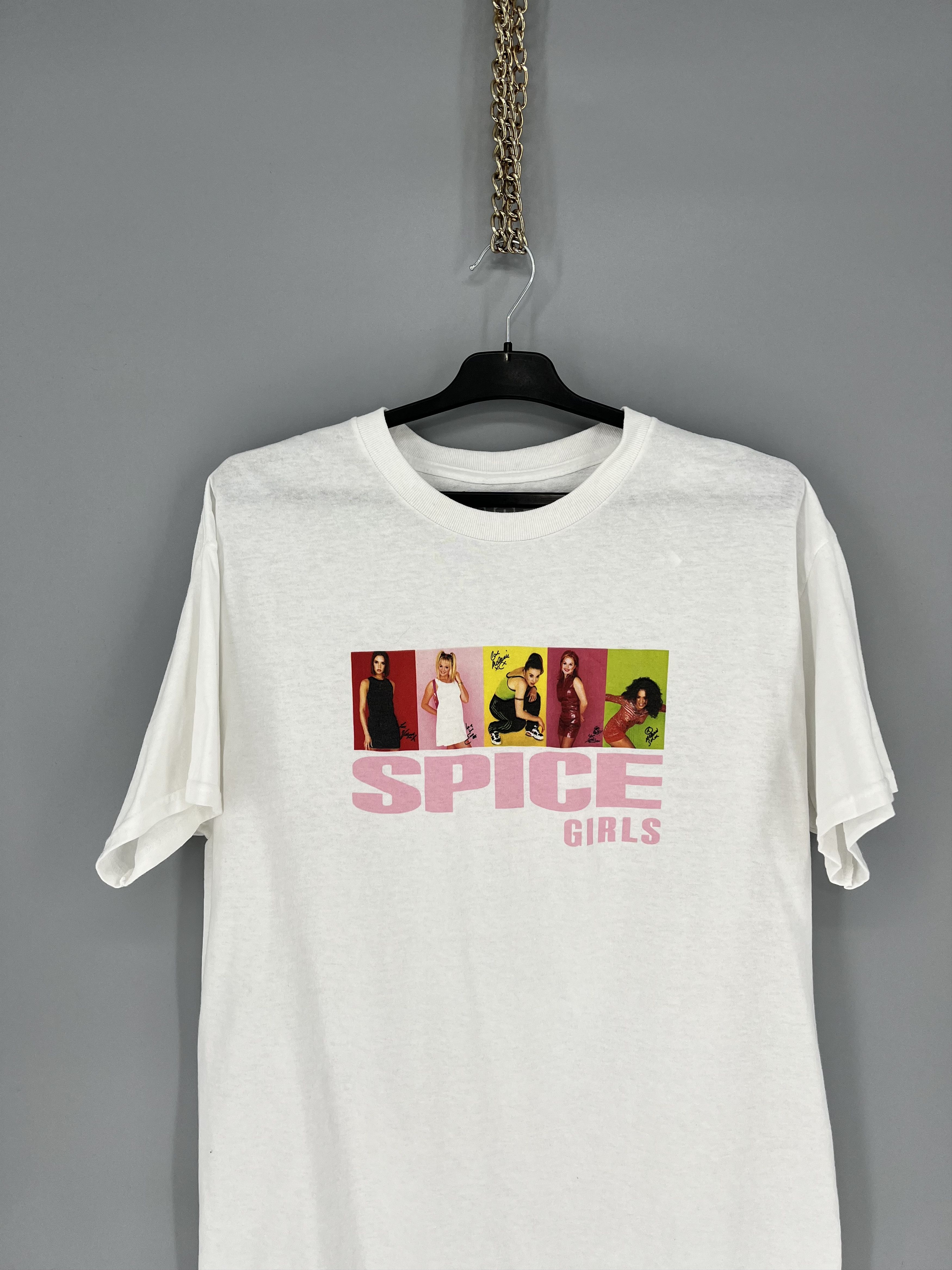 Band Tees Vintage Y2K SPICE GIRLS Big Logo Promo Rock Tee Size US L / EU 52-54 / 3 - 6 Thumbnail
