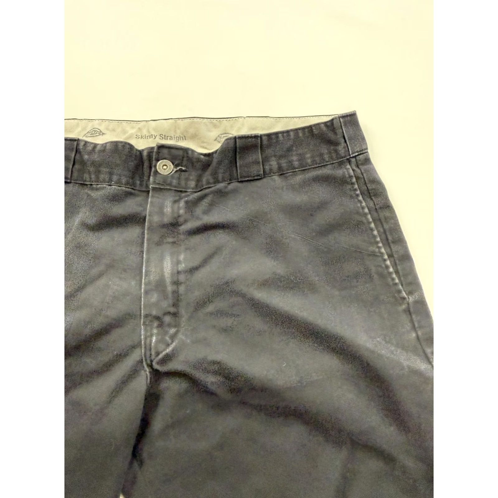 Dickies Dickies Pants Mens 36x29 Black Skinny Straight Canvas Double Knee Workwear Size US 36 / EU 52 - 3 Thumbnail
