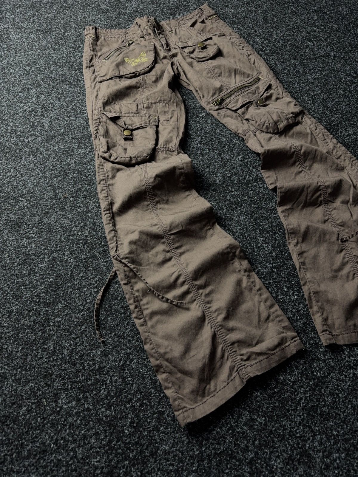 Japanese Brand × Vintage Vintage 90s Low Waist Flare Jeans Y2K Japanese Vibe Size 31" - 2 Thumbnail