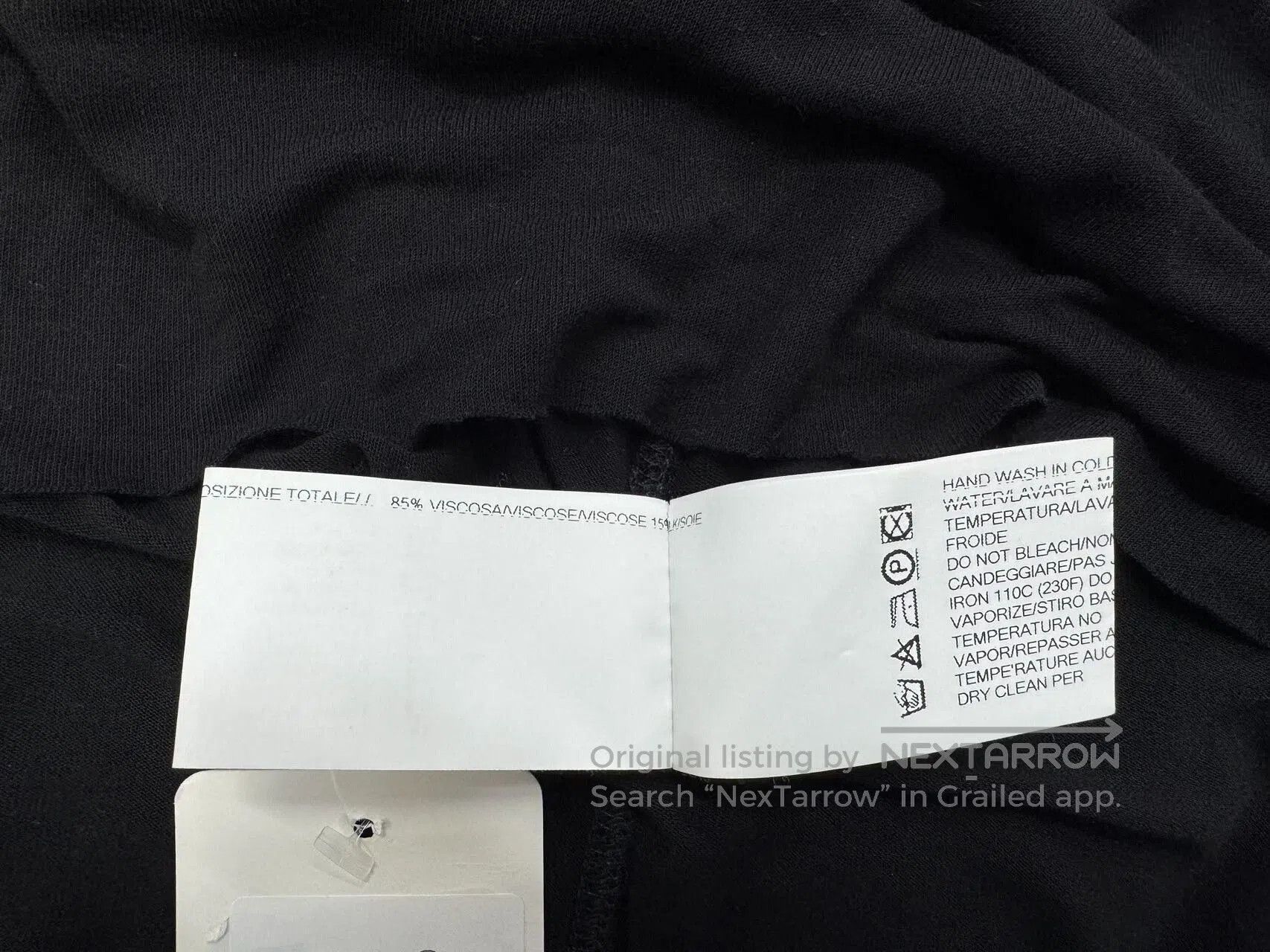 Rick Owens Rick Owens Black V-Neck Sleeveless Top. Size US XS / EU 42 / 0 - 8 Thumbnail