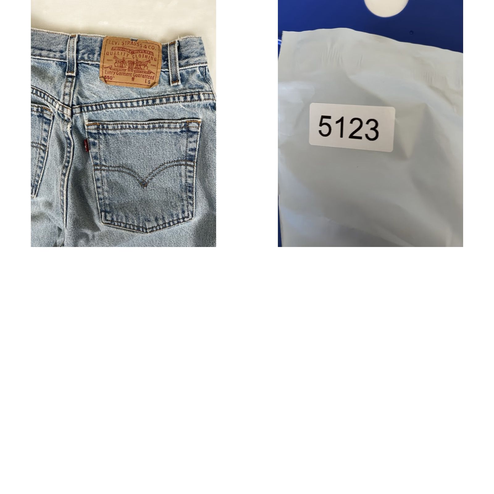 Levi's VINTAGE Levi’s 550 Jeans Woman Regular Size 10 28 in Inseam 5-Pocket Denim Blue 90s Patch Jeans Size 32" / US 10 / IT 46 - 8 Thumbnail