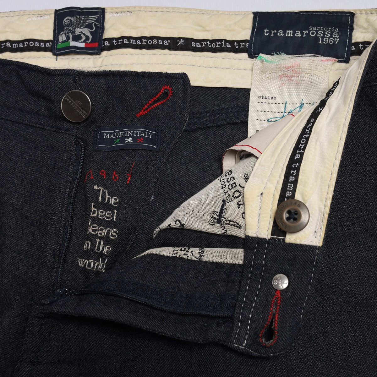 Other Tramarossa Sartoria Italy Dark Grey Wool Pants Trousers 33 Size US 33 - 9 Thumbnail