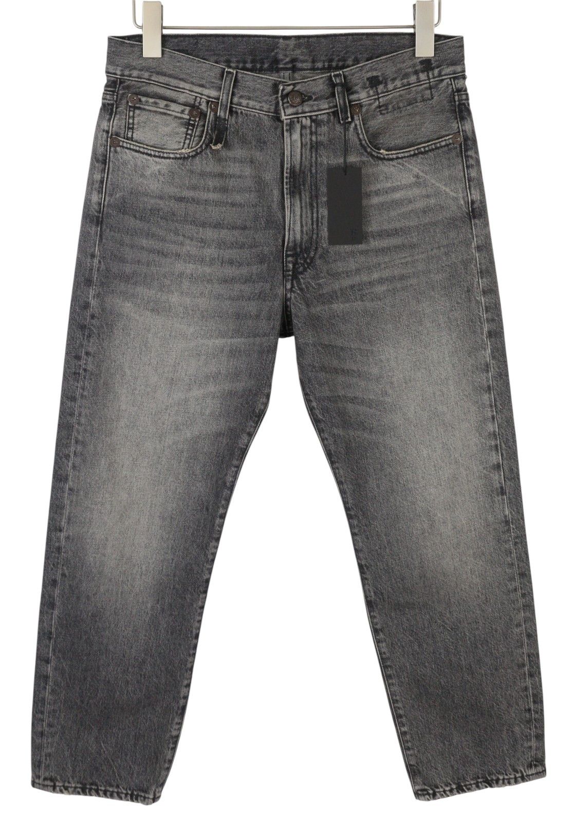 R13 BOYFRIEND 26 Leyton Black Faded Whiskers Zip FW25 86813 Size 26" / US 2 / IT 38 - 1 Thumbnail