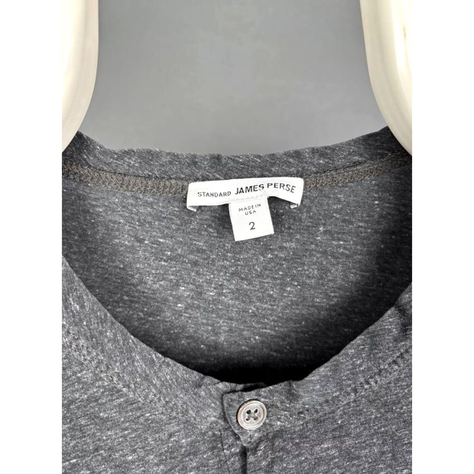 James Perse James Perse Mens Sweater Size 2 Gray Long Sleeve Classic Button Up Size US XS / EU 42 / 0 - 3 Thumbnail