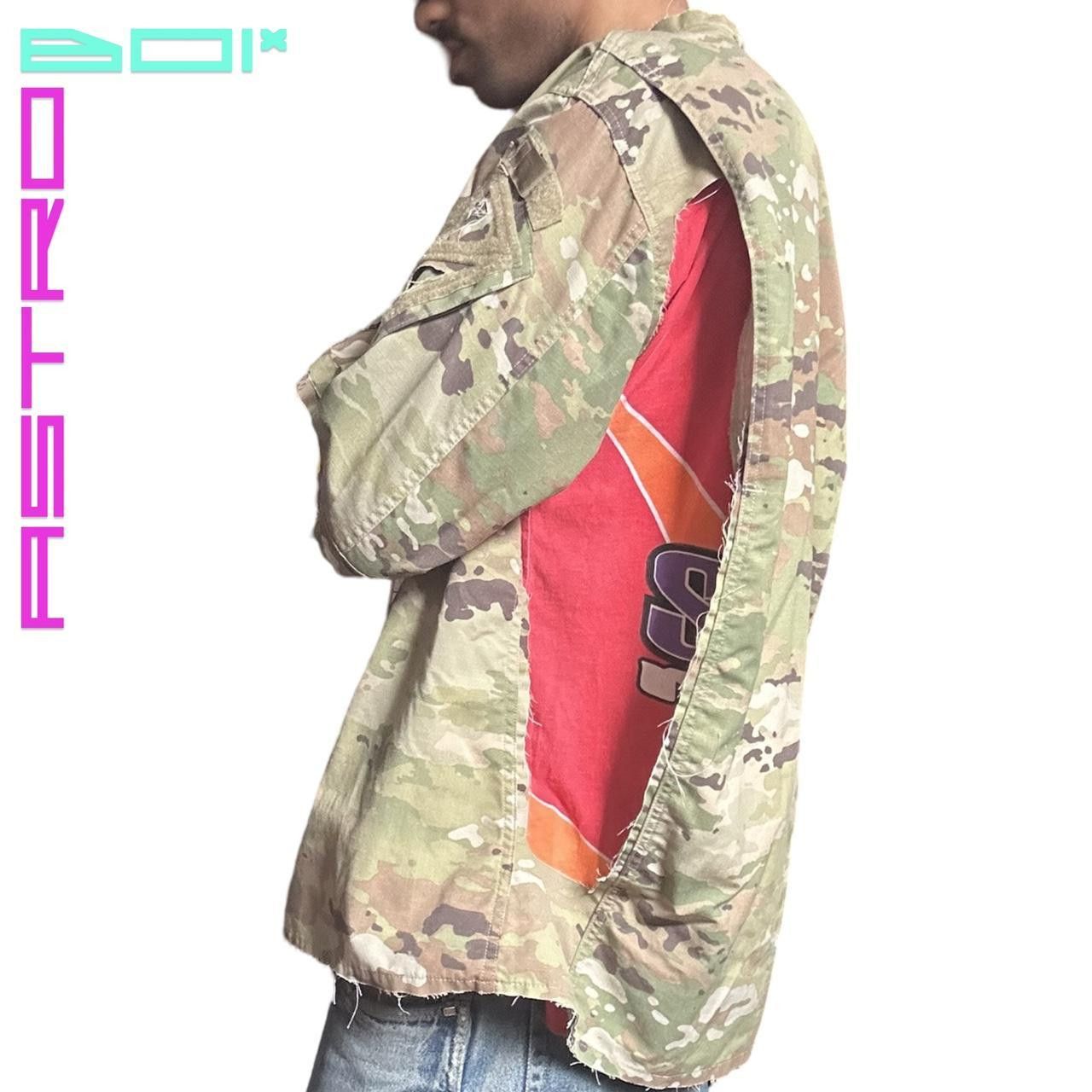Handmade ASTROBOI* TAN DECONSTRUCTED CAMO MILITARY JACKET_ LARGE Size US L / EU 52-54 / 3 - 4 Thumbnail