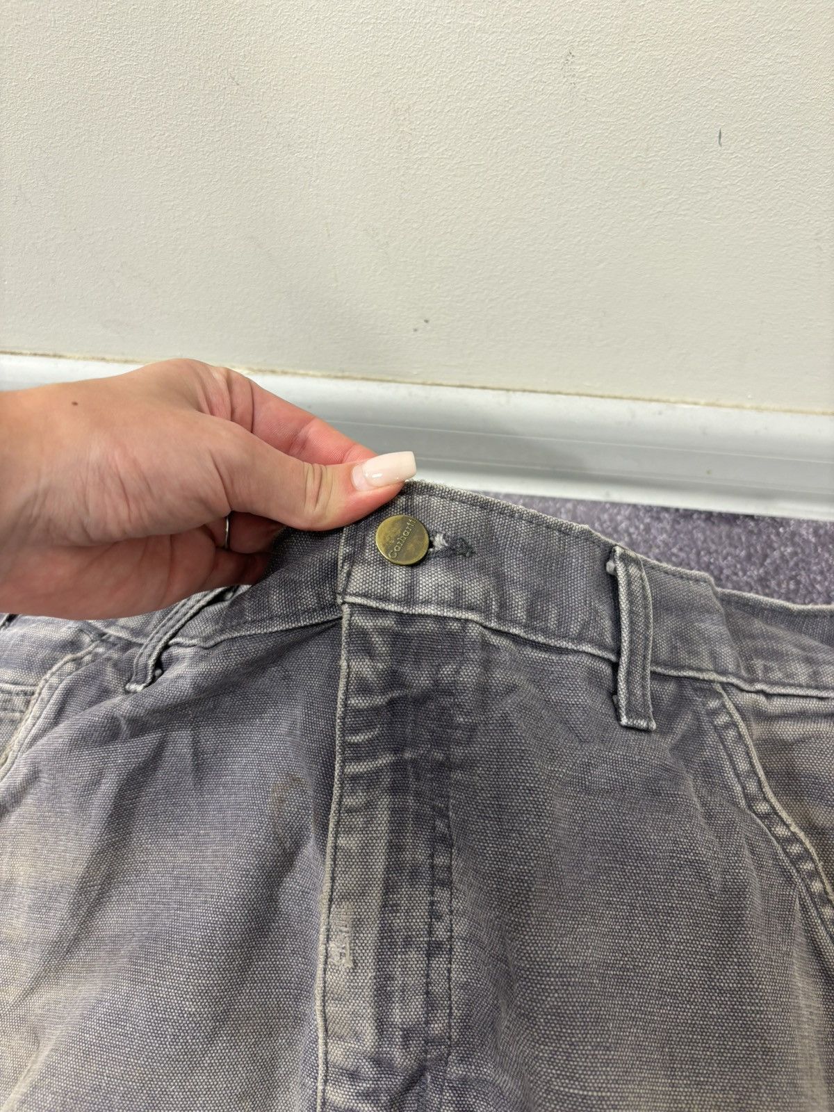 Carhartt Vintage Carhartt USA Dungaree Fit Distressed Work Pants Size US 32 / EU 48 - 13 Thumbnail