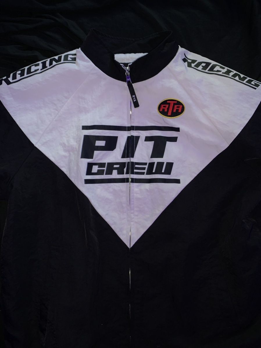Rta Rta “Pit Racing” Black & White Hoodie Zip-Up Size US M / EU 48-50 / 2 - 3 Thumbnail