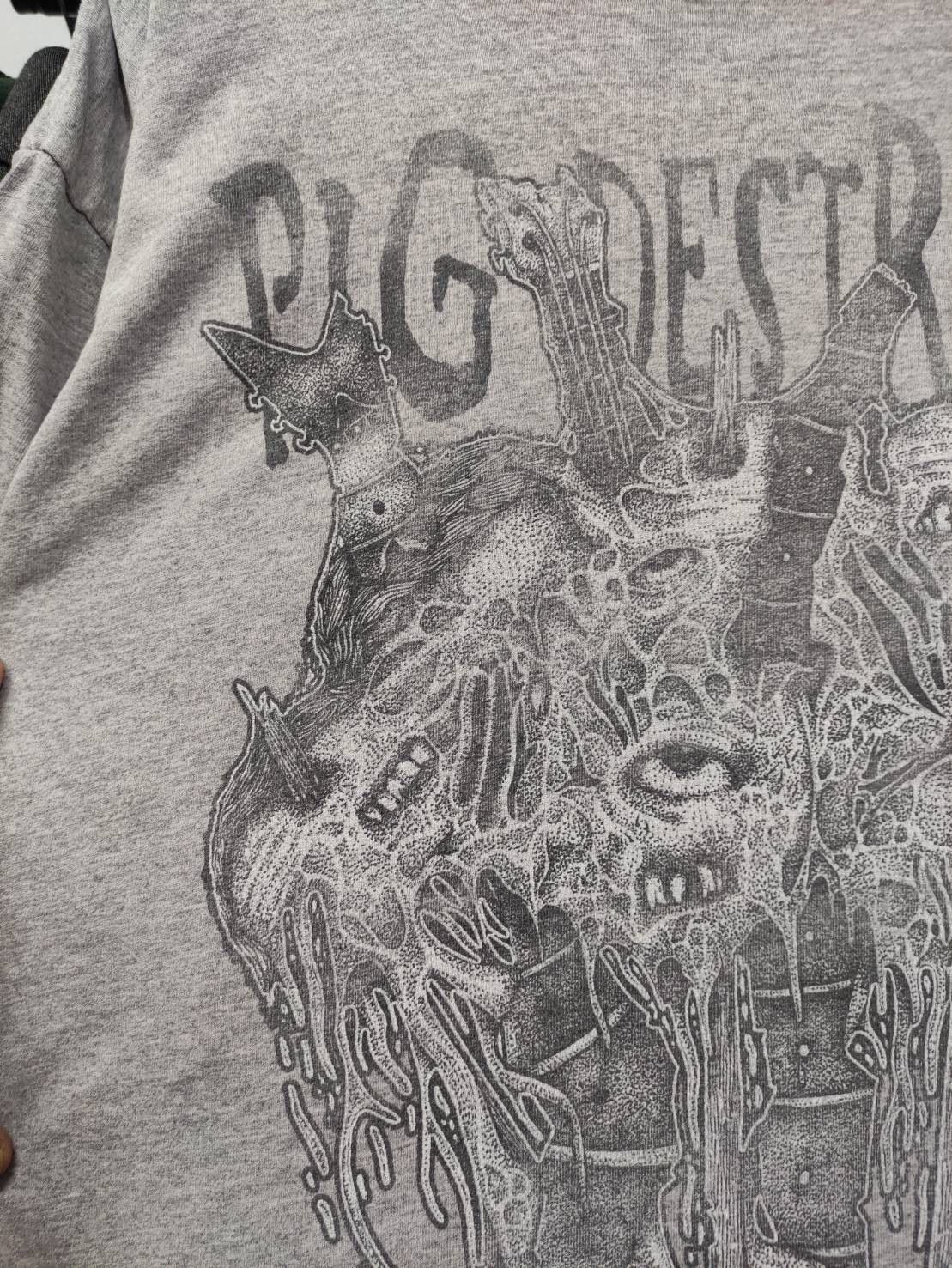 Band Tees Vtg 00's Pig Destroyer Band Promo T-Shirt Size US L / EU 52-54 / 3 - 3 Thumbnail