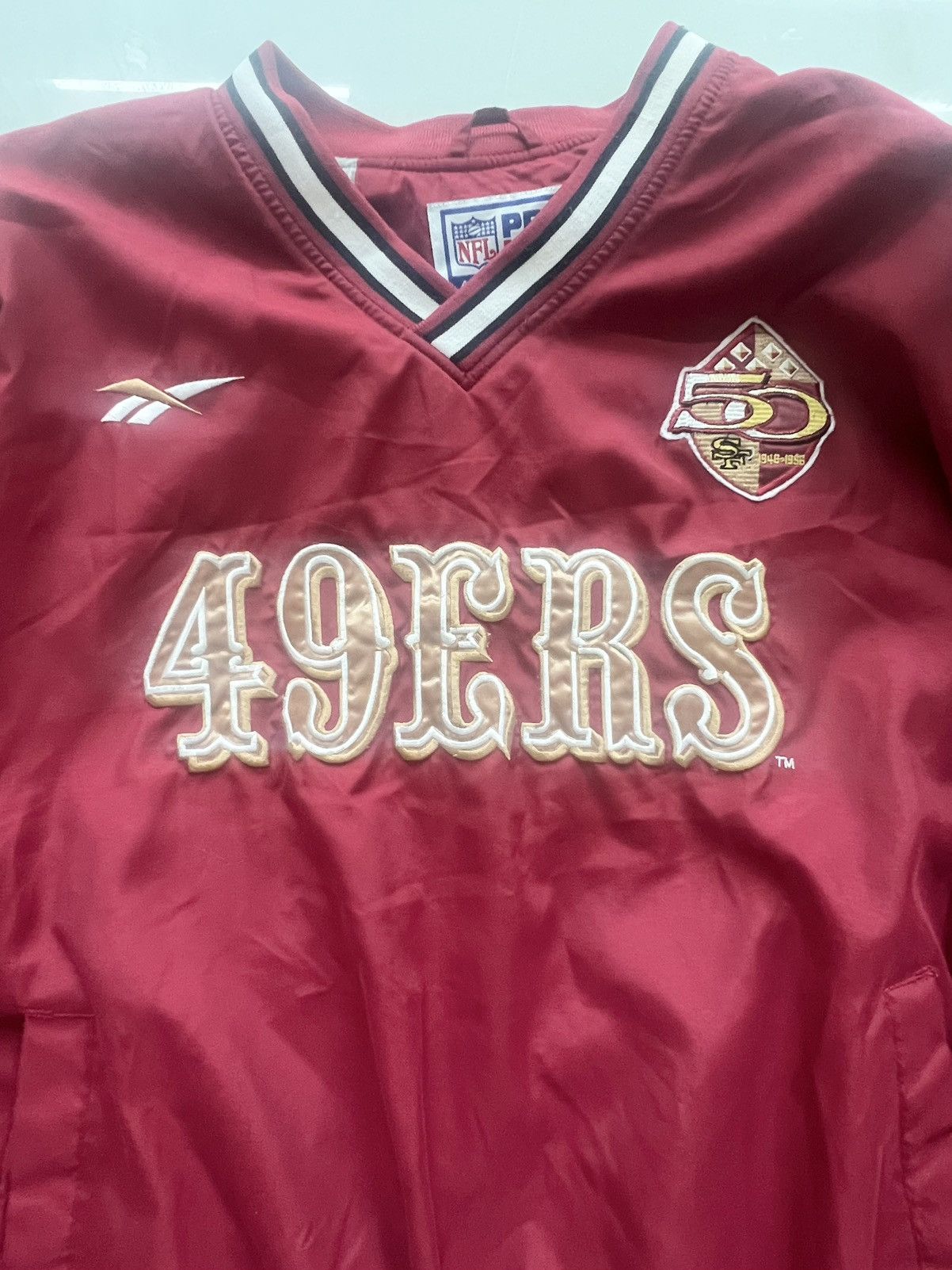 Reebok Vintage 90s Reebok San Francisco 49ers Pullover Windbreaker Size US XXL / EU 58 / 5 - 4 Thumbnail