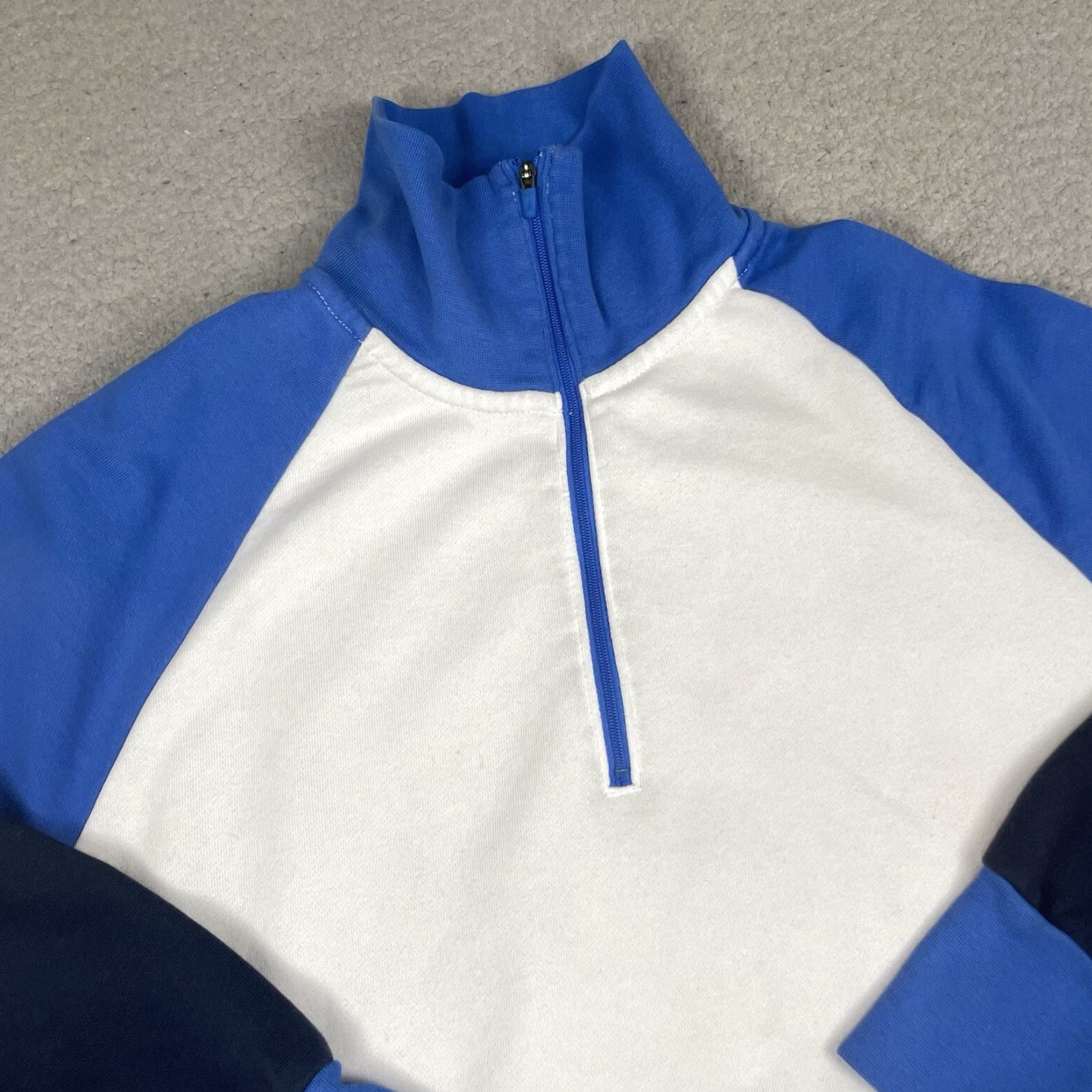 Nike VINTAGE Nike Sweatshirt Mens M White 1/4 Zip Mock Neck Pullover Dri-Fit Sweater Shirt Size US M / EU 48-50 / 2 - 3 Thumbnail
