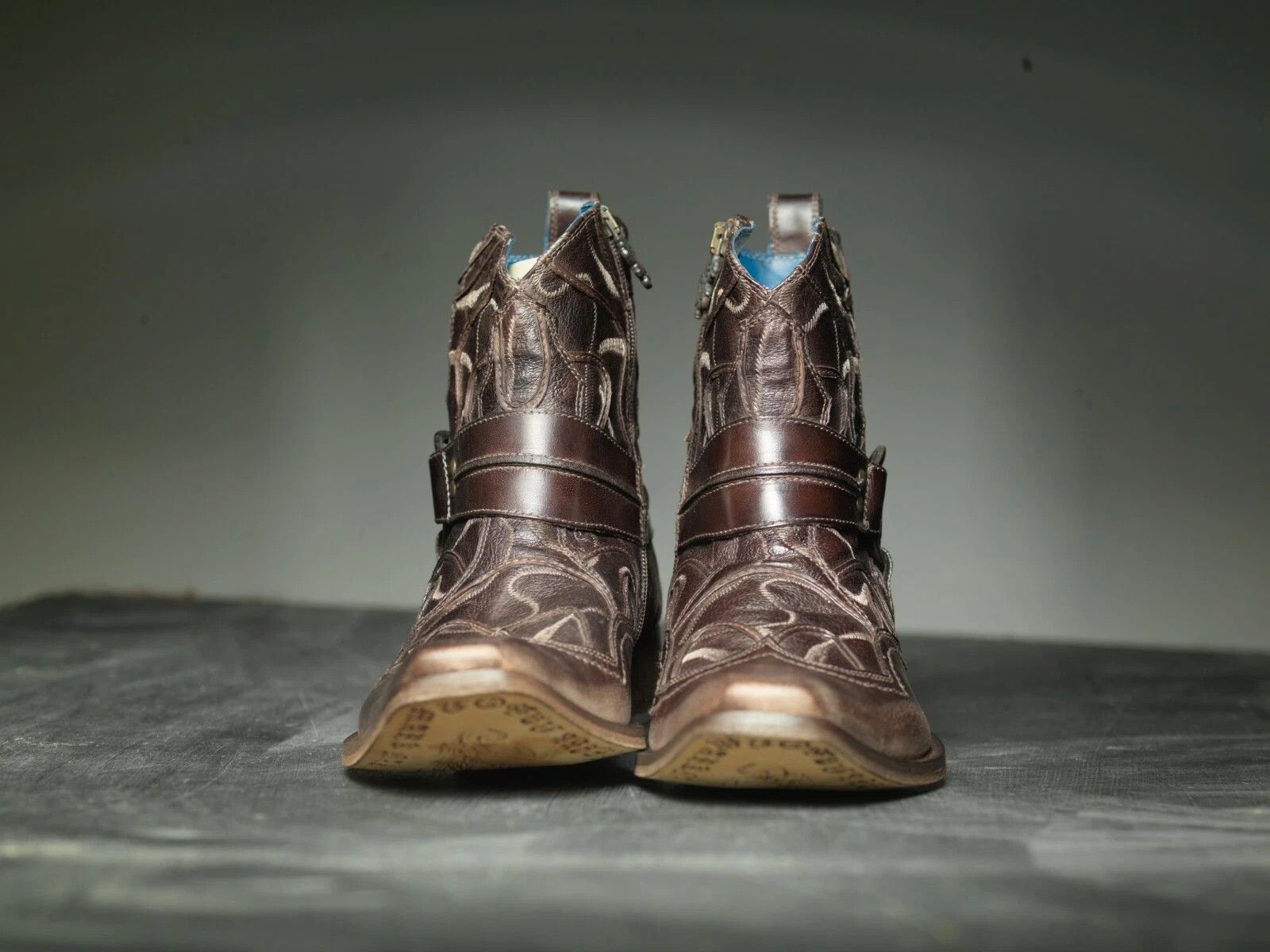 Mark Nason NEW Mark Nason BASEMINT Dragon Rock Boots Distressed Brown Size US 9 / EU 42 - 5 Thumbnail