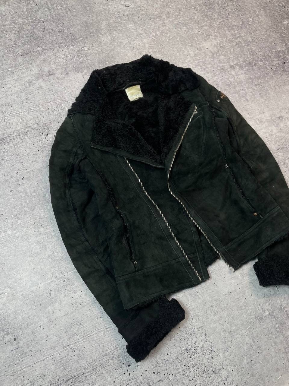 Diesel Vintage Rare Diesel Shearling Biker Leather Jacket Y2K Size XL / US 12-14 / IT 48-50 - 2 Thumbnail