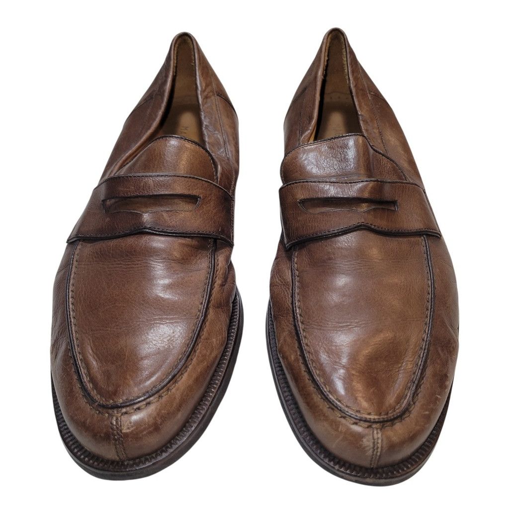 Magnanni Men's Brown Leather Loafers Style 11908 Size 10M