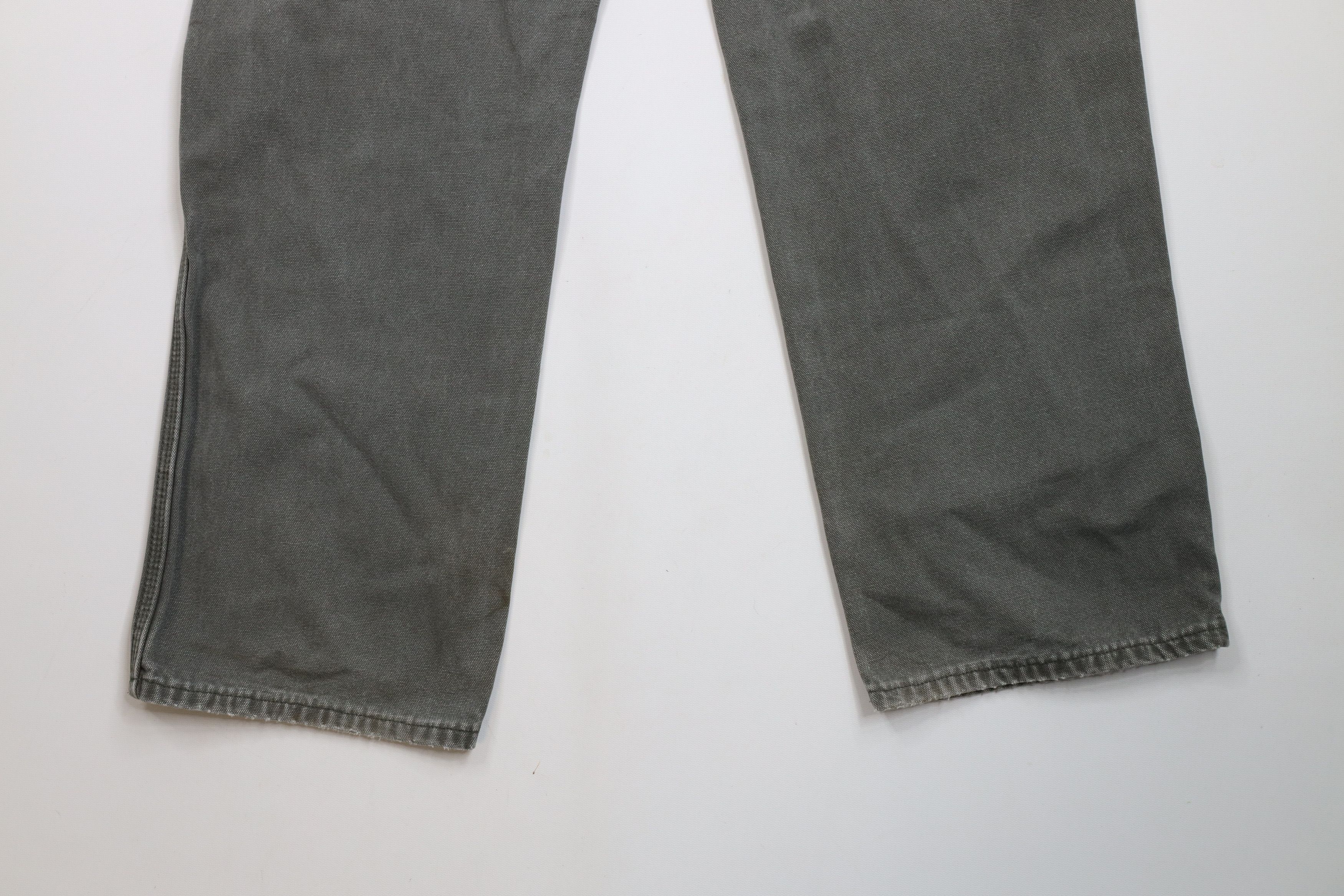 Dickies × Vintage Vintage Dickies Relaxed Wide Leg Dungaree Pants Green Canvas Size US 38 / EU 54 - 12 Thumbnail