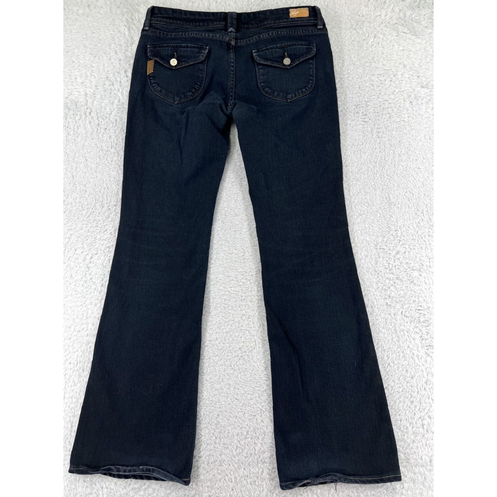 Paige Paige Womens Jeans 27 Blue Denim Bootcut Western 5-Pocket Design Regular Inseam 30 Color Blue Size 27" / US 4 / IT 40 - 2 Thumbnail