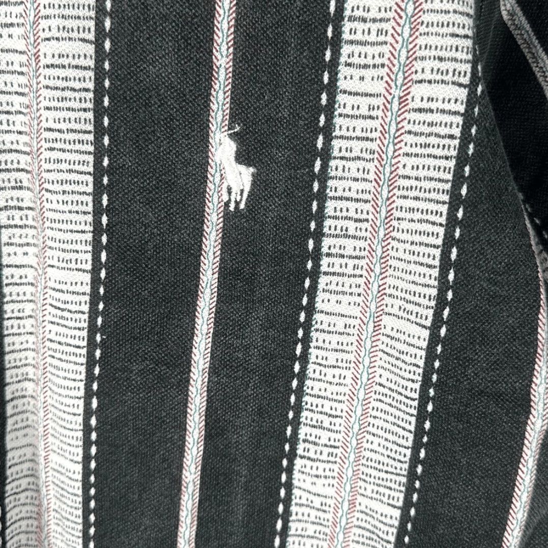 Polo Ralph Lauren VINTAGE Polo Ralph Lauren Polo Shirt XL Black Striped 100% Cotton Mens Shirt Size US XL / EU 56 / 4 - 3 Thumbnail