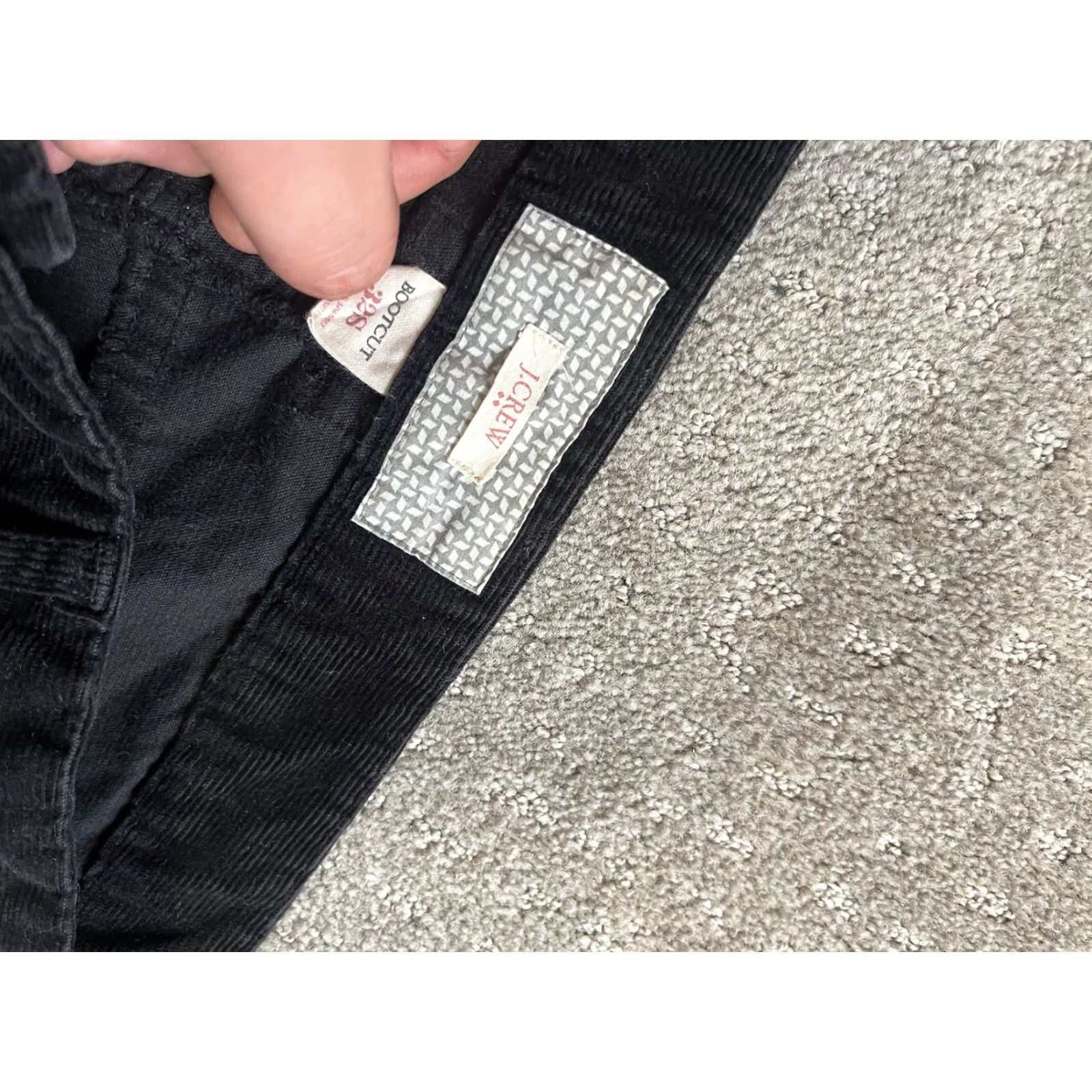 J.Crew J. Crew Bootcut Corduroy Pants Women's 32S Black Style 17396 Stretch Size 24" / US 00 / IT 34 - 5 Thumbnail
