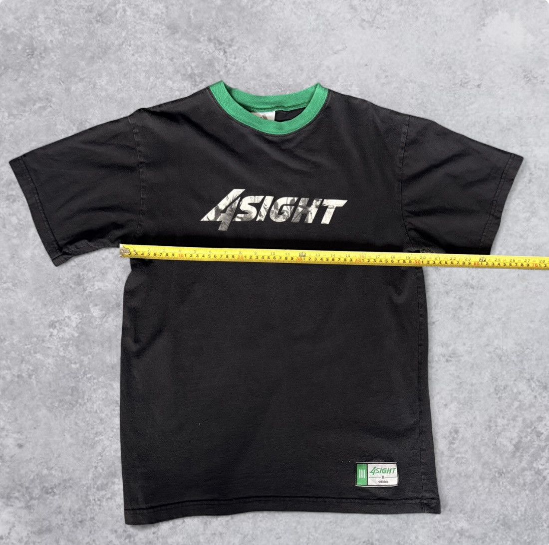 Adidas Adidas 4Sight Graphic T-Shirt Black With Green Neckline M Size US M / EU 48-50 / 2 - 7 Thumbnail