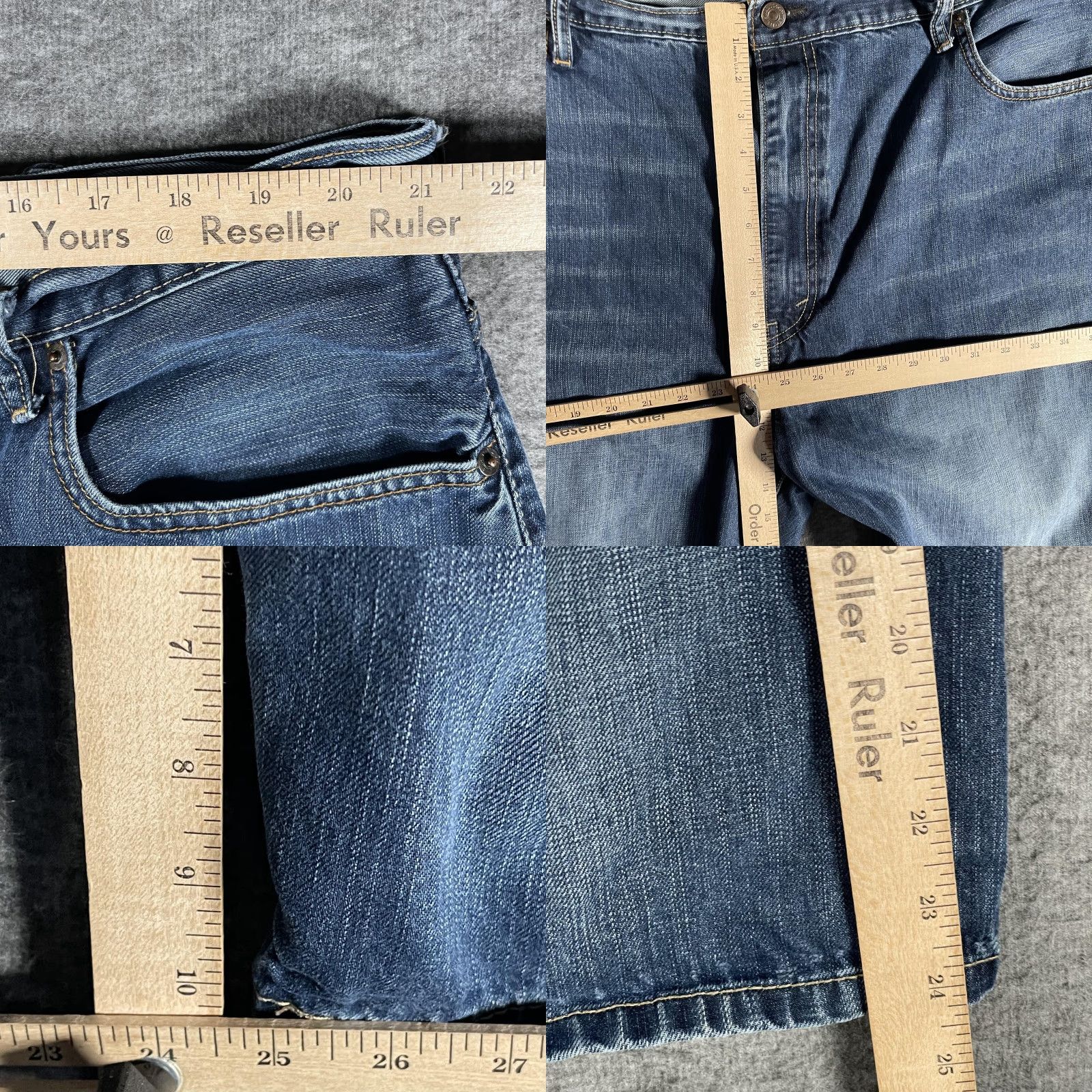 Levi's Levi's Denim Shorts Mens 44 Blue 5-Pocket Bermuda Medium Wash Jorts Baggy Fade Regular Fit Casual Summer Mens Size US 44 / EU 60 - 8 Thumbnail