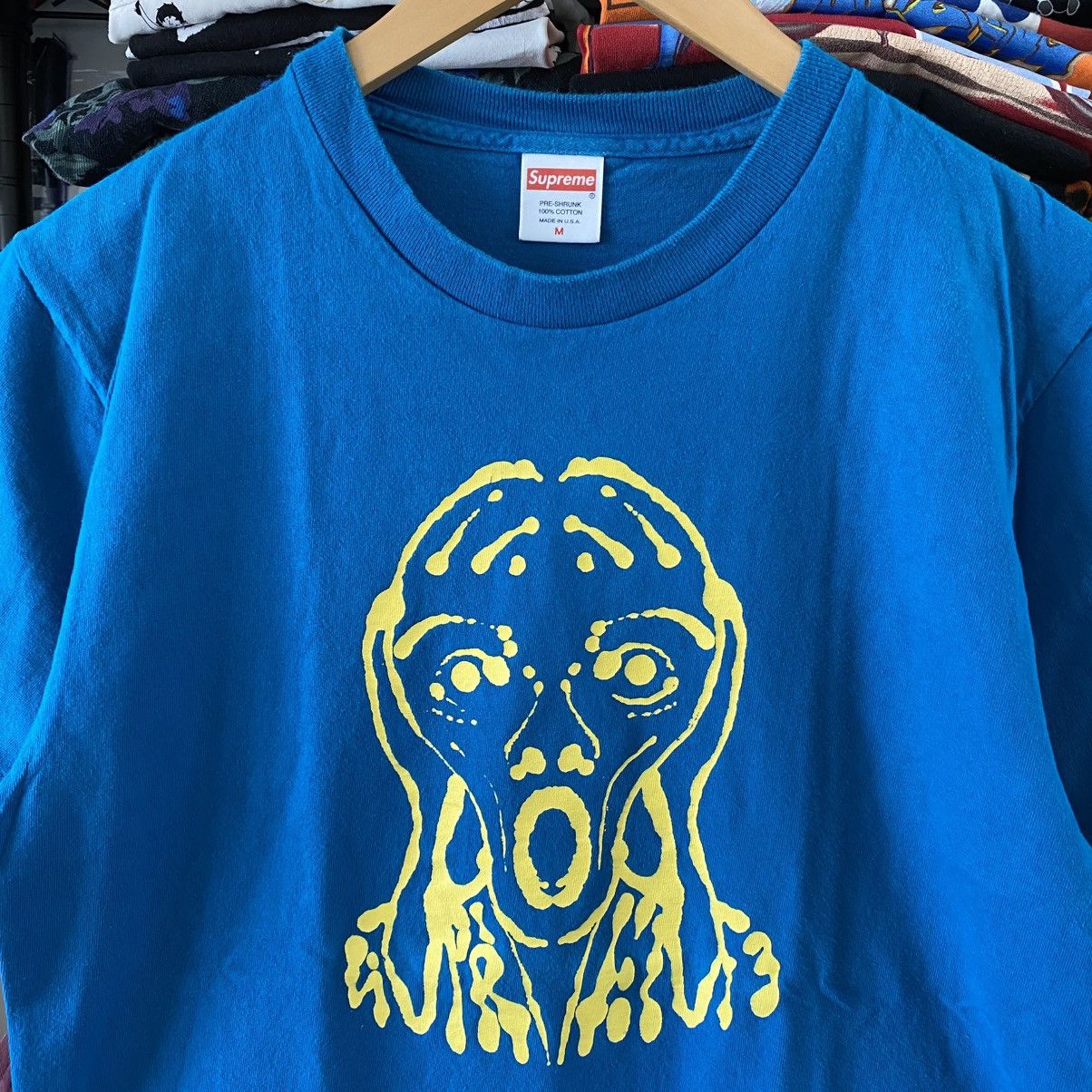 Supreme Supreme Scream T-Shirt Deep Blue 2017 Punk Grunge Y2K Size US M / EU 48-50 / 2 - 2 Thumbnail