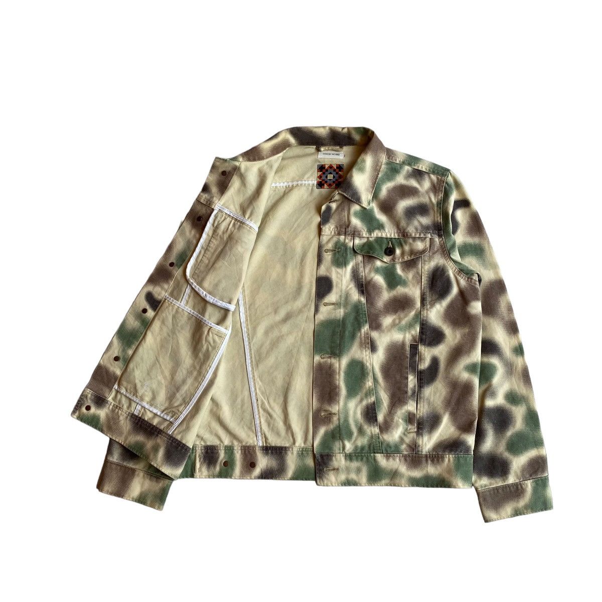 Japanese Brand × Wood Wood Wood Wood Camo Trucker Jacket Size US M / EU 48-50 / 2 - 3 Thumbnail