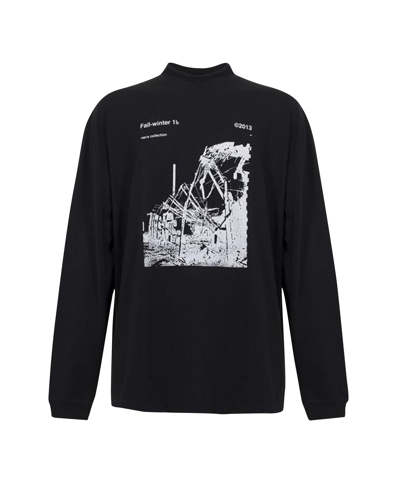 image of Off White Factory Logo Longsleeve Sweater in Black, Men's (Size Large)